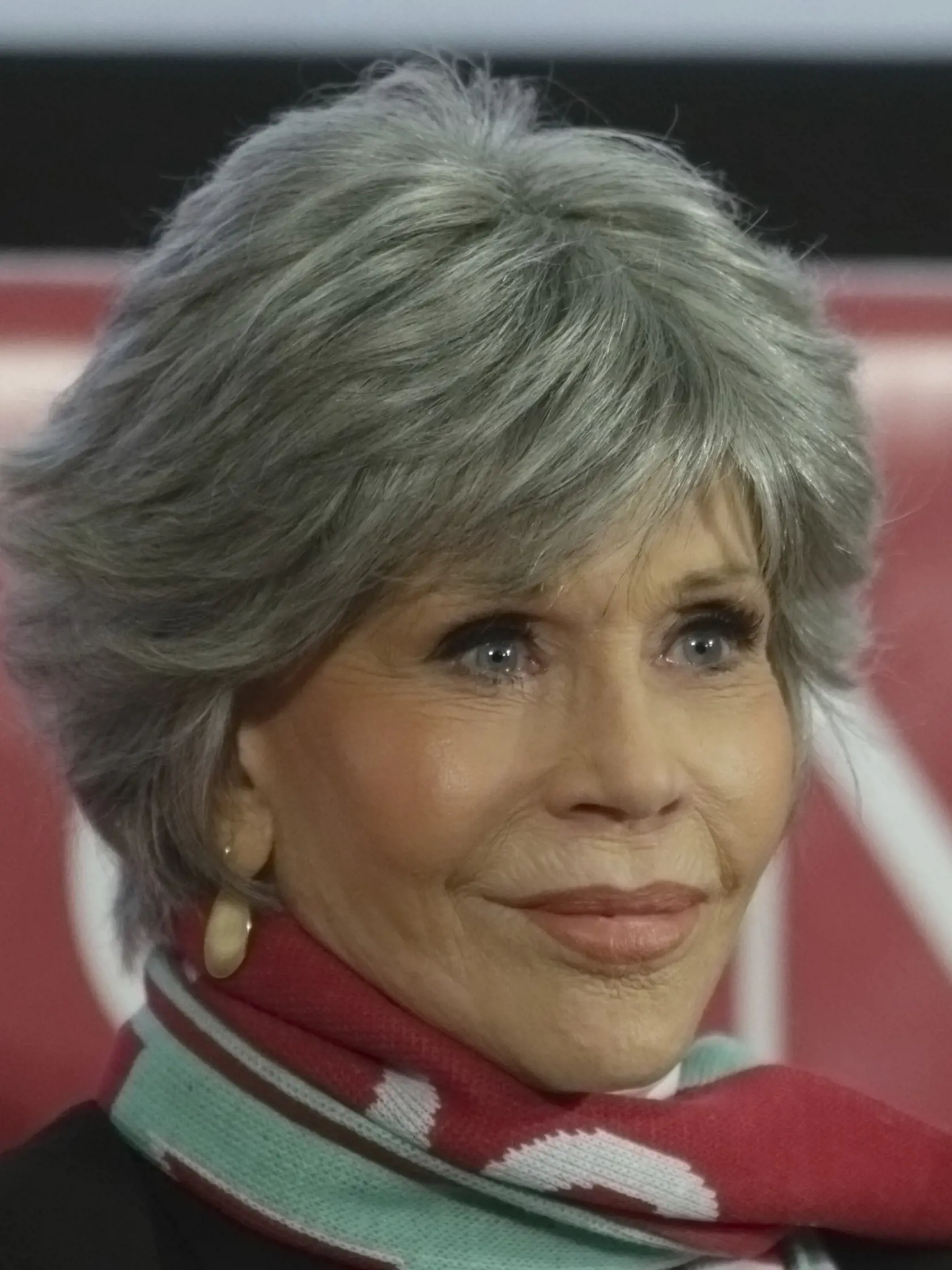 JB 19 Viedeň - Herečka Jane Fondová gestikuluje počas tlačovej konferencie o Viedenskom opernom bále vo Viedni 15. februára 2023. FOTO TASR/AP

Actress Jane Fonda attends a news conference on the Vienna Opera Ball in Vienna, Austria, Wednesday, Feb. 15, 2023. (AP Photo/Heinz-Peter Bader)