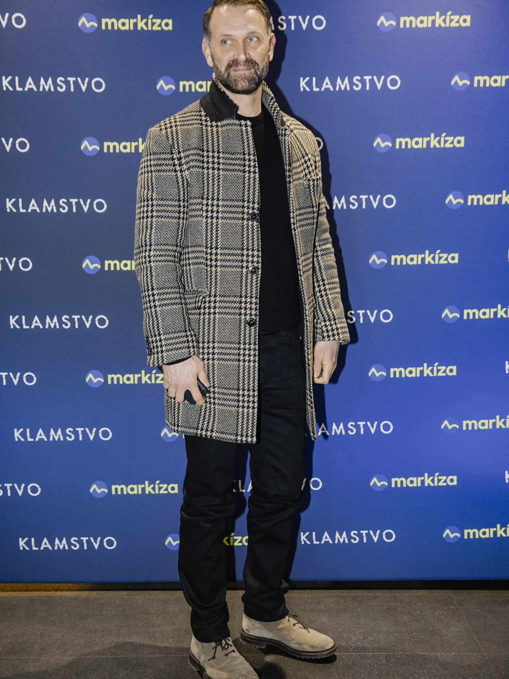 Na snímke Tomáš Maštalír počas premiéry nového seriálu TV Markíza, Klamstvo.