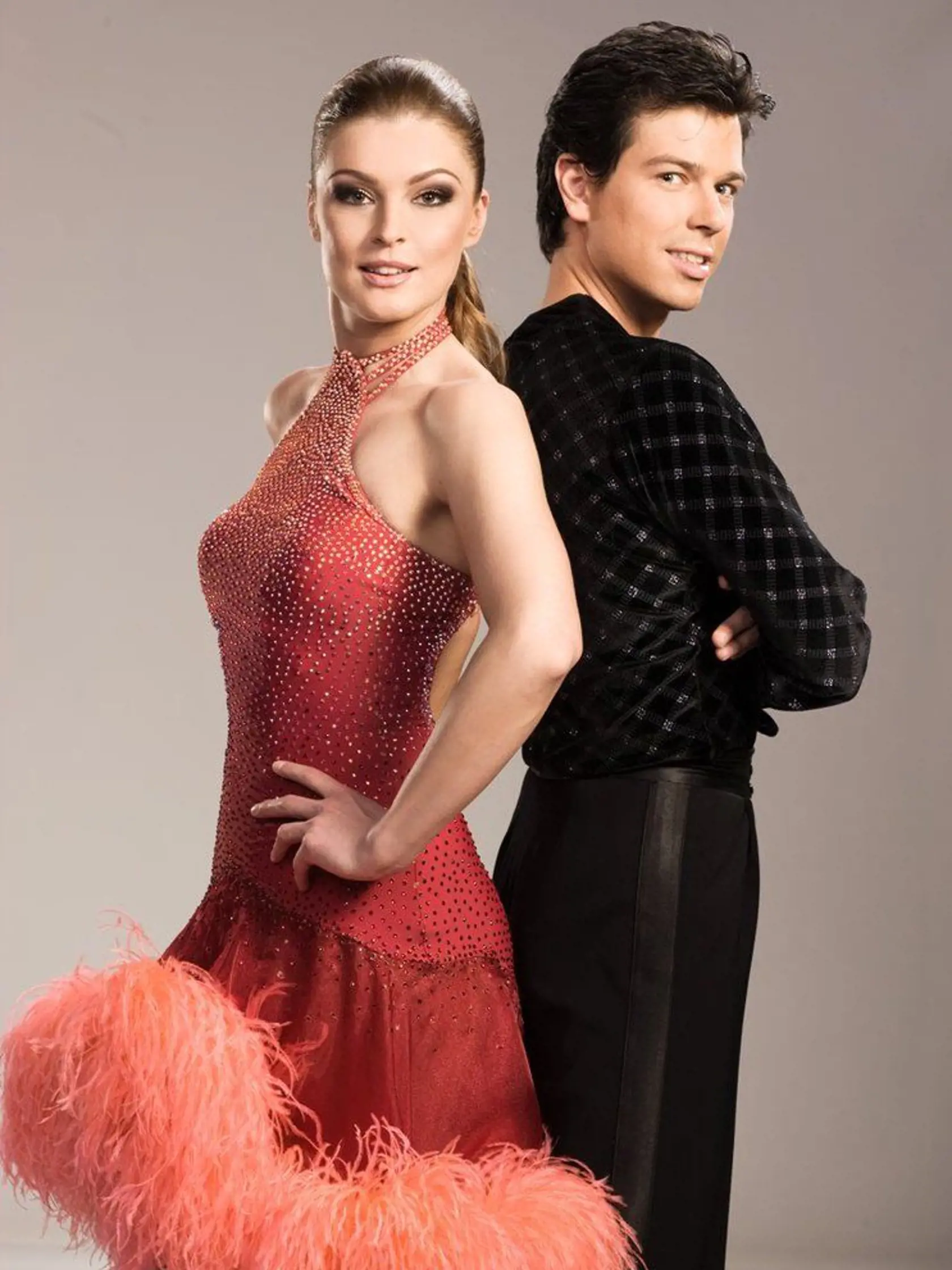 Tanečný pár zo štvrtej série Let’s Dance  Elena Podzámska a Matej Chren.