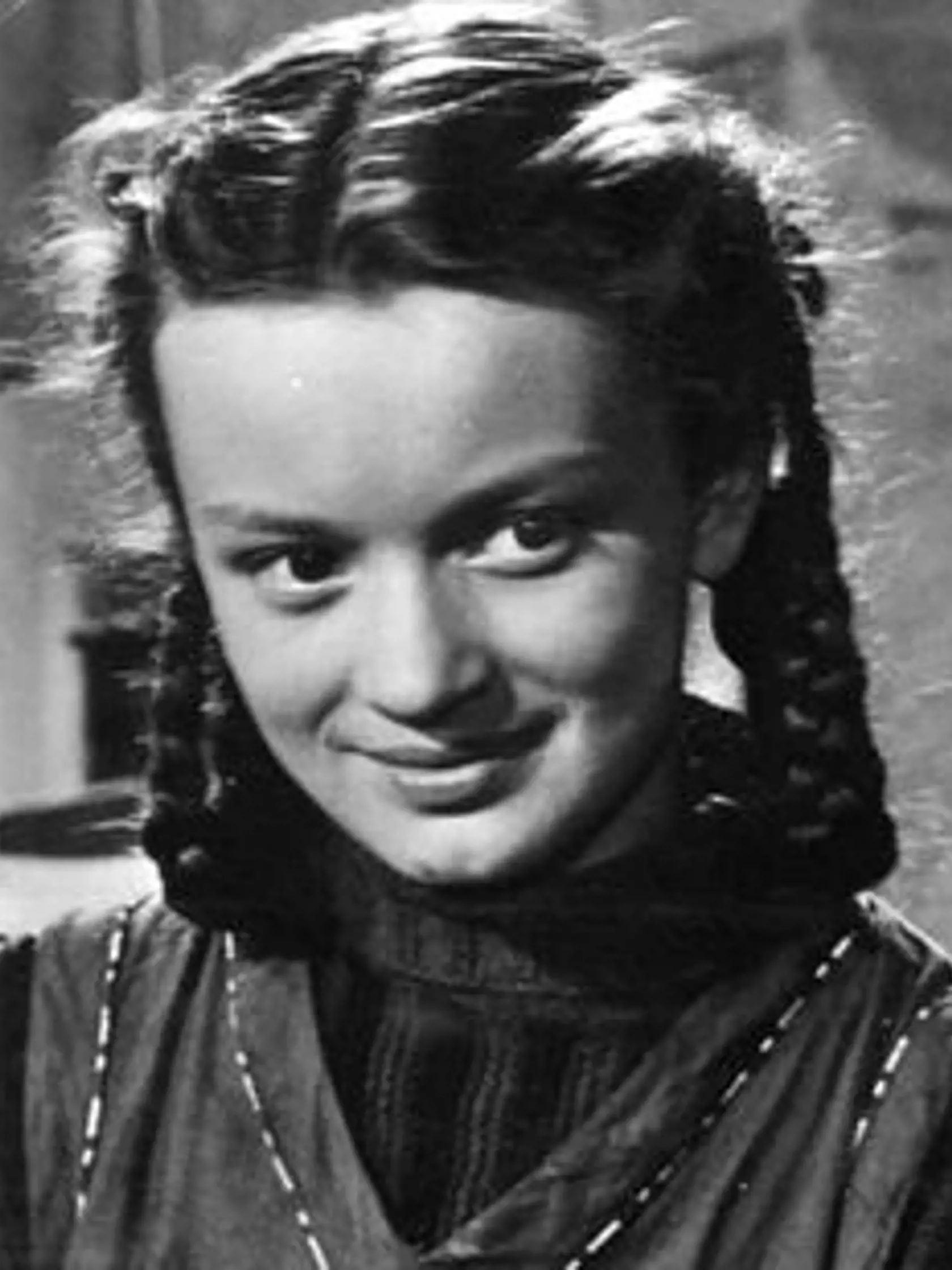 Jana Brejchová vo filme Olověný chléb z roku 1953. Bola to jej prvá úloha.