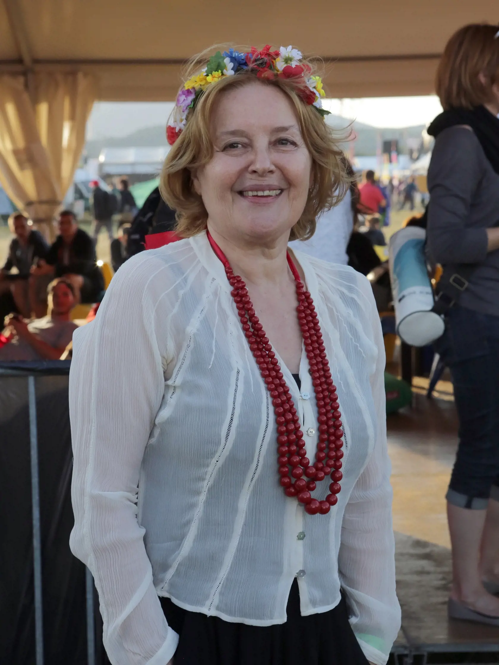 Pohoďáci.
Festival Bažant Pohoda 2015, Trenčín, Magda Vášáryová