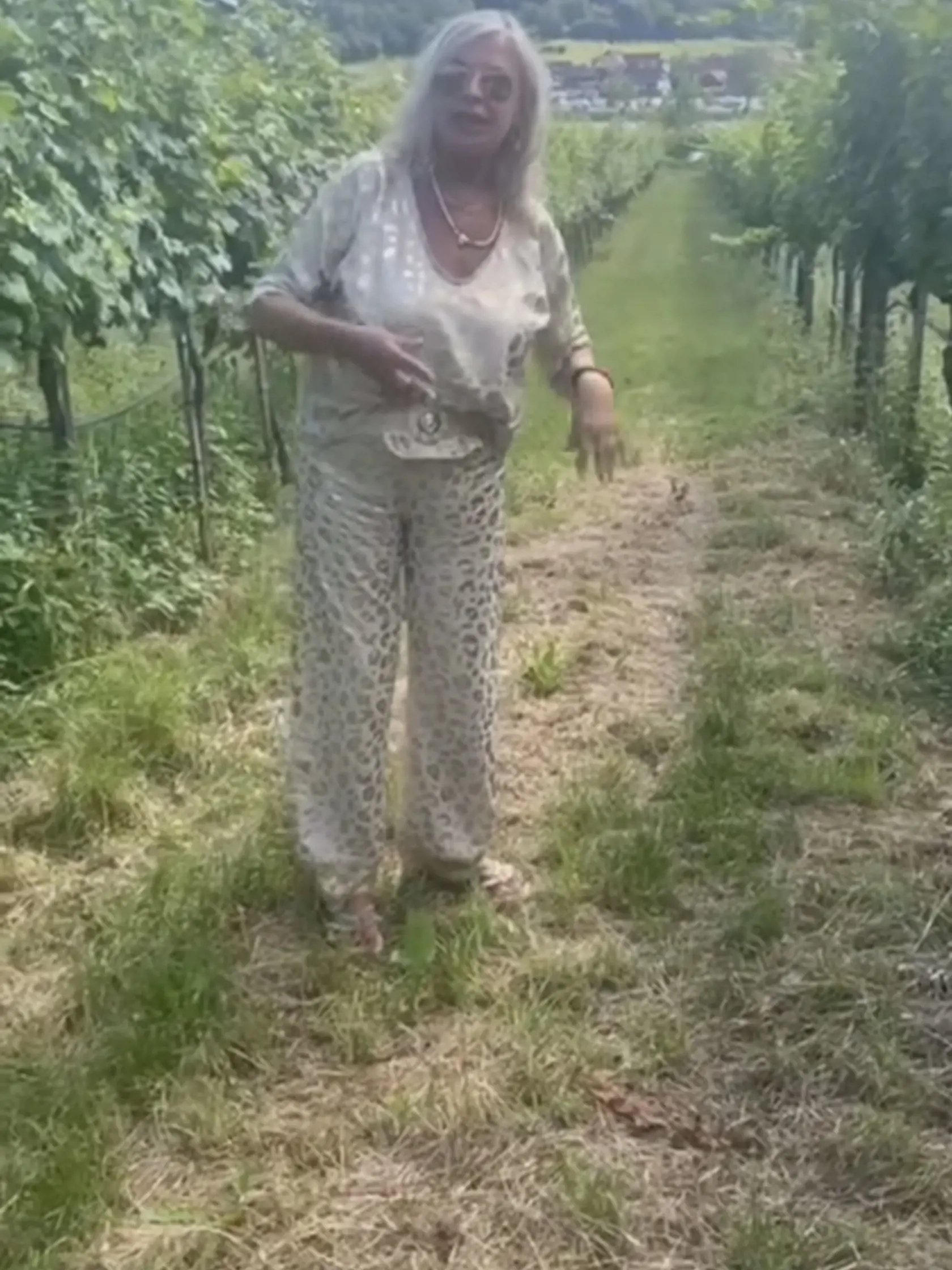 Máziková ukázala svoju vinicu.