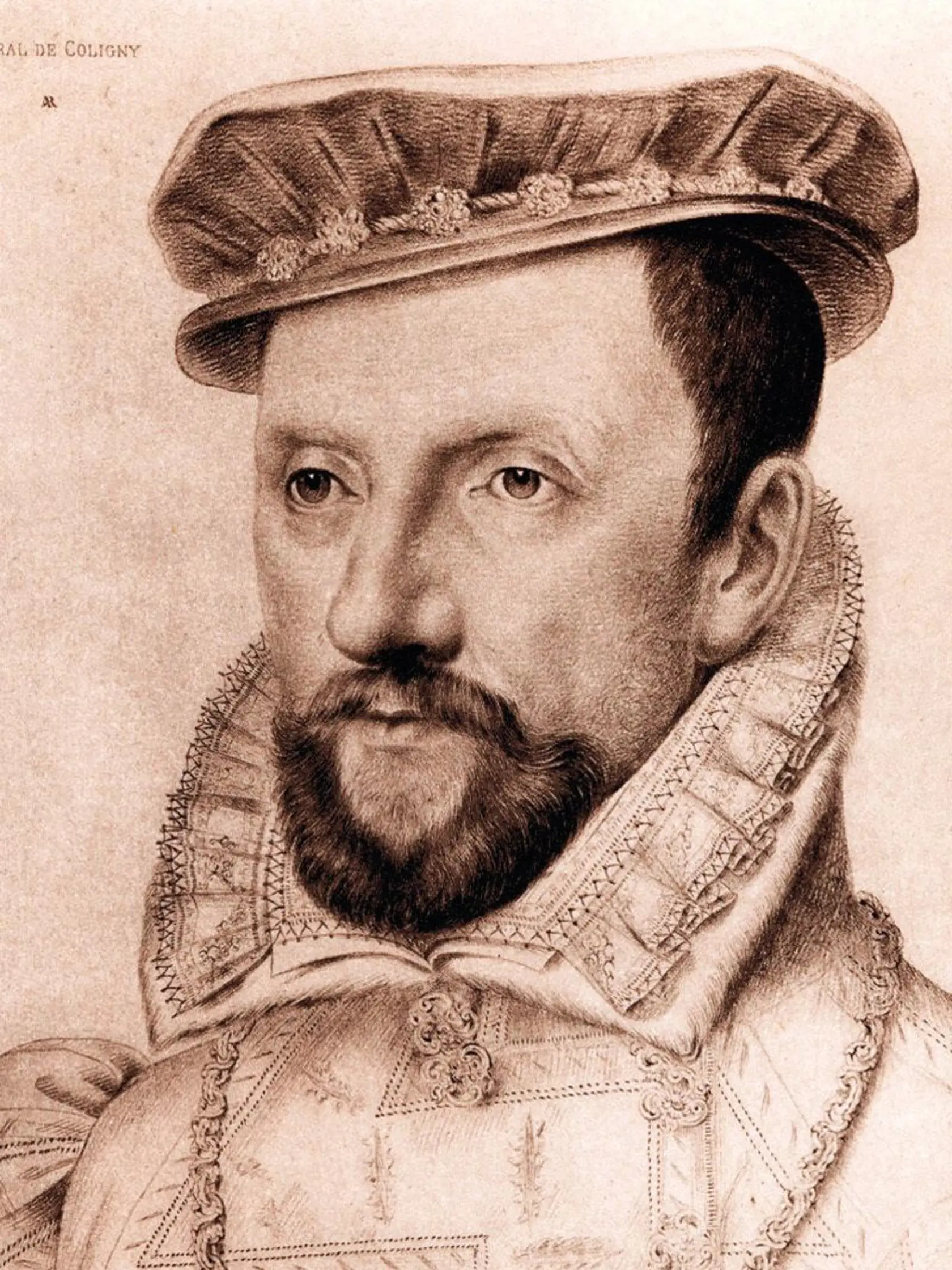 Admirál Gaspard de Coligny bol vojenským vodcom