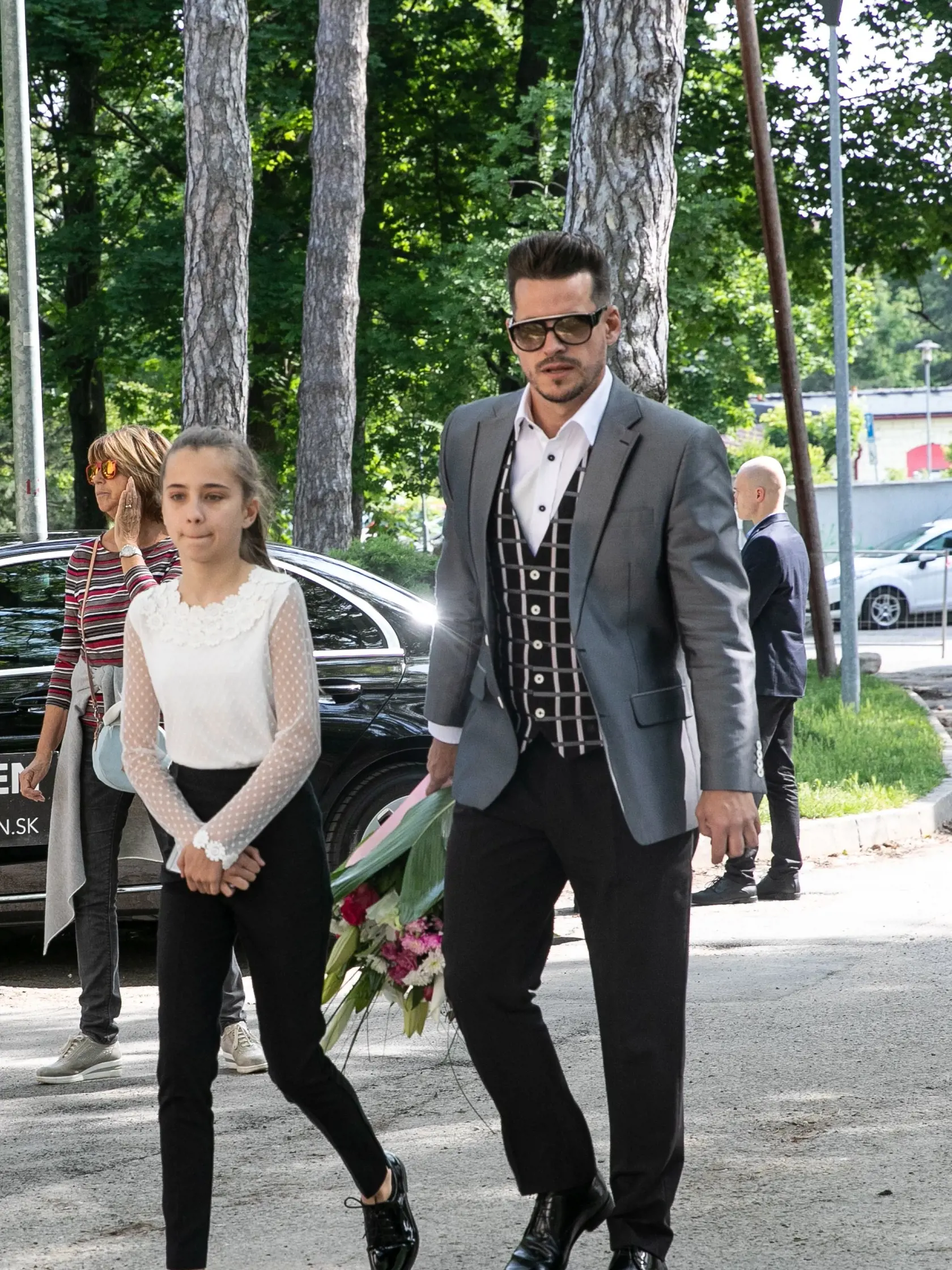 Hudobník Martin Valihora s dcérou Viktóriou.