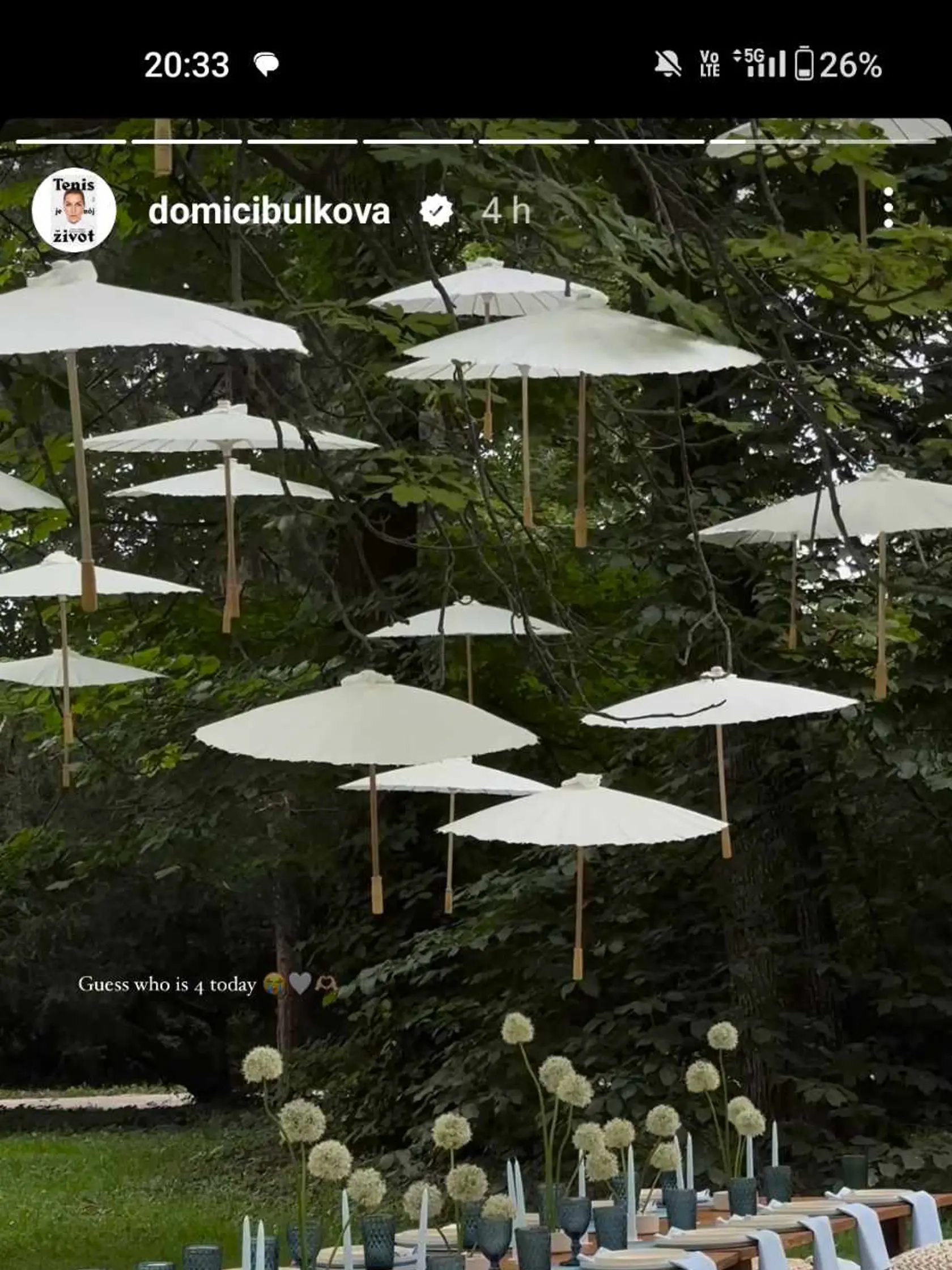 Cibulkovej Jakubko oslavoval 4 roky