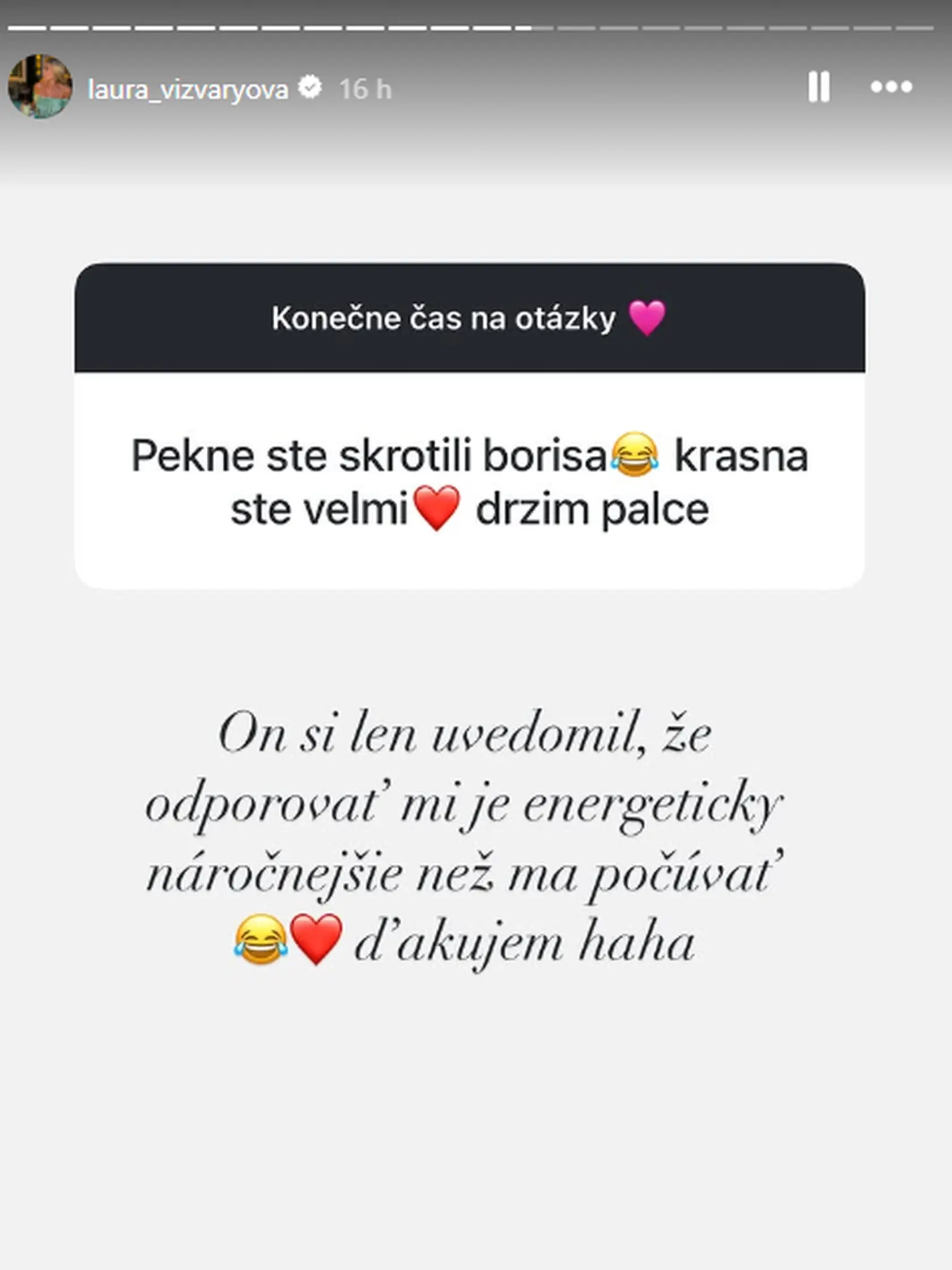 Kollárova Laura odpovedala na otázky fanúšikov úprimne.