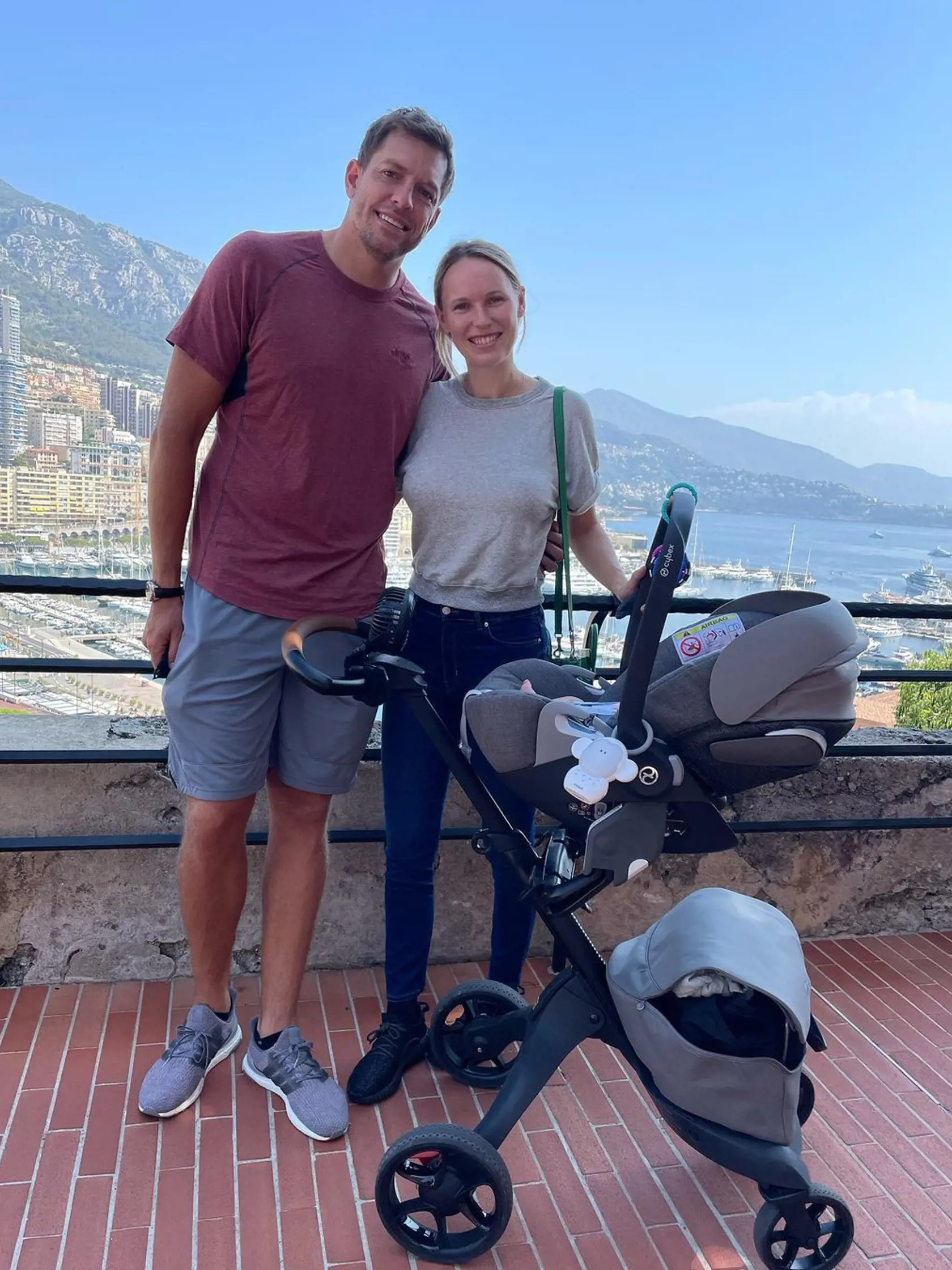 Caroline Wozniacki so svojou rodinkou