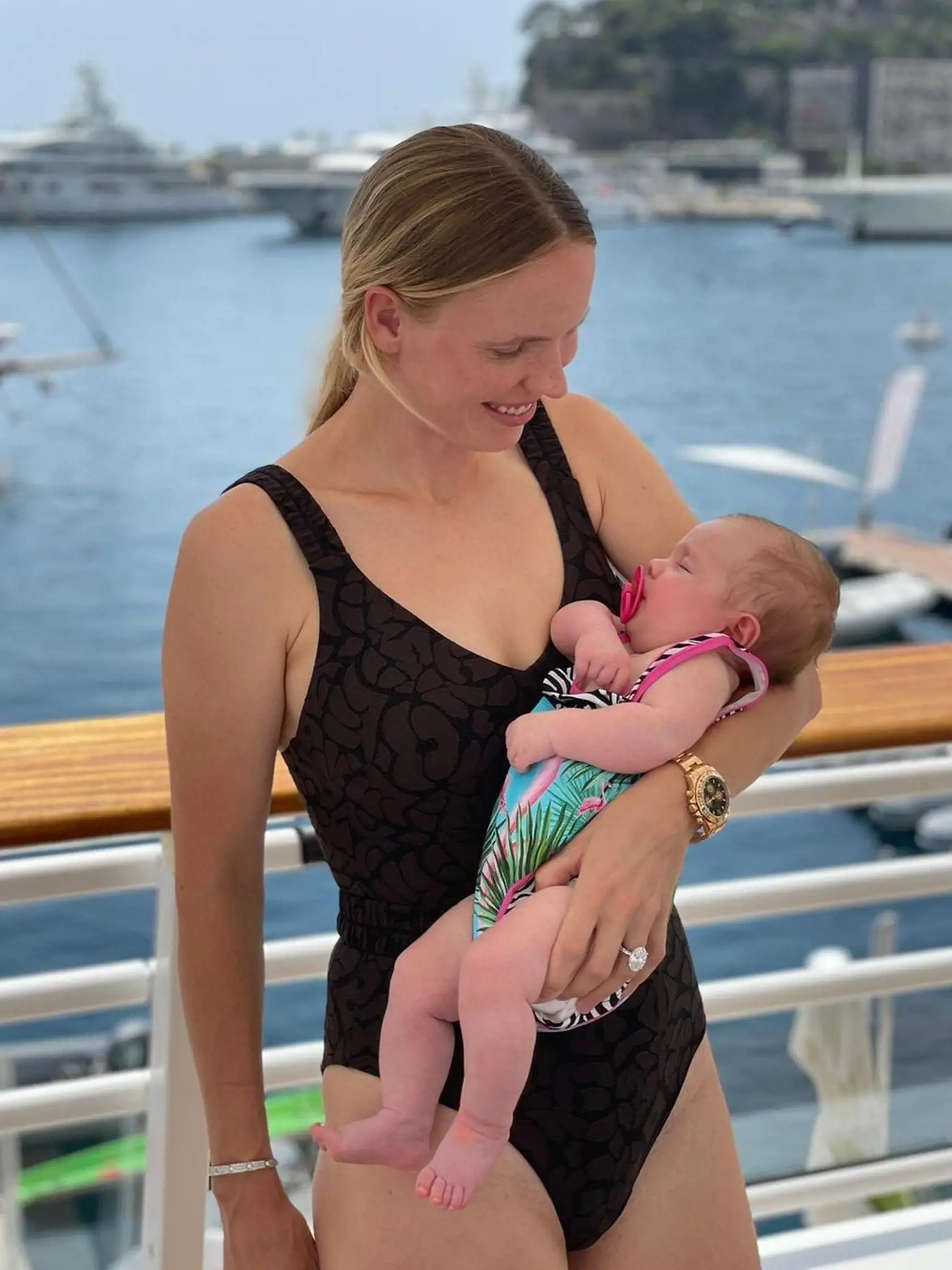 Caroline Wozniacki. Kde nechala tehotenské kilá?