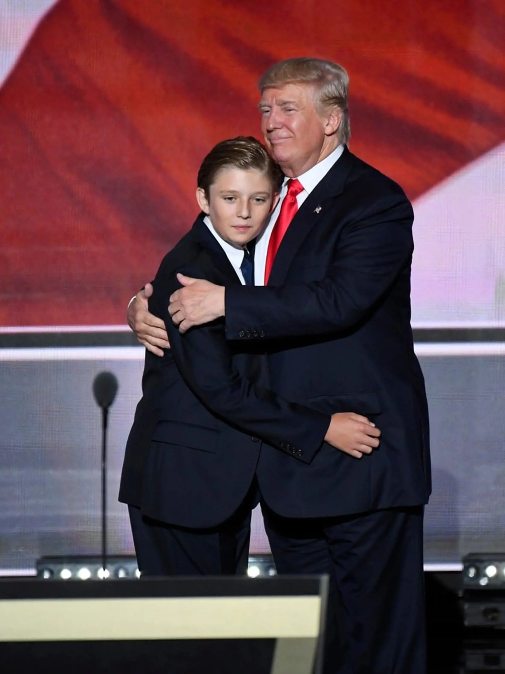 Donald so svojím synom Barronom ešte počas júlového zjazdu republikánov. 