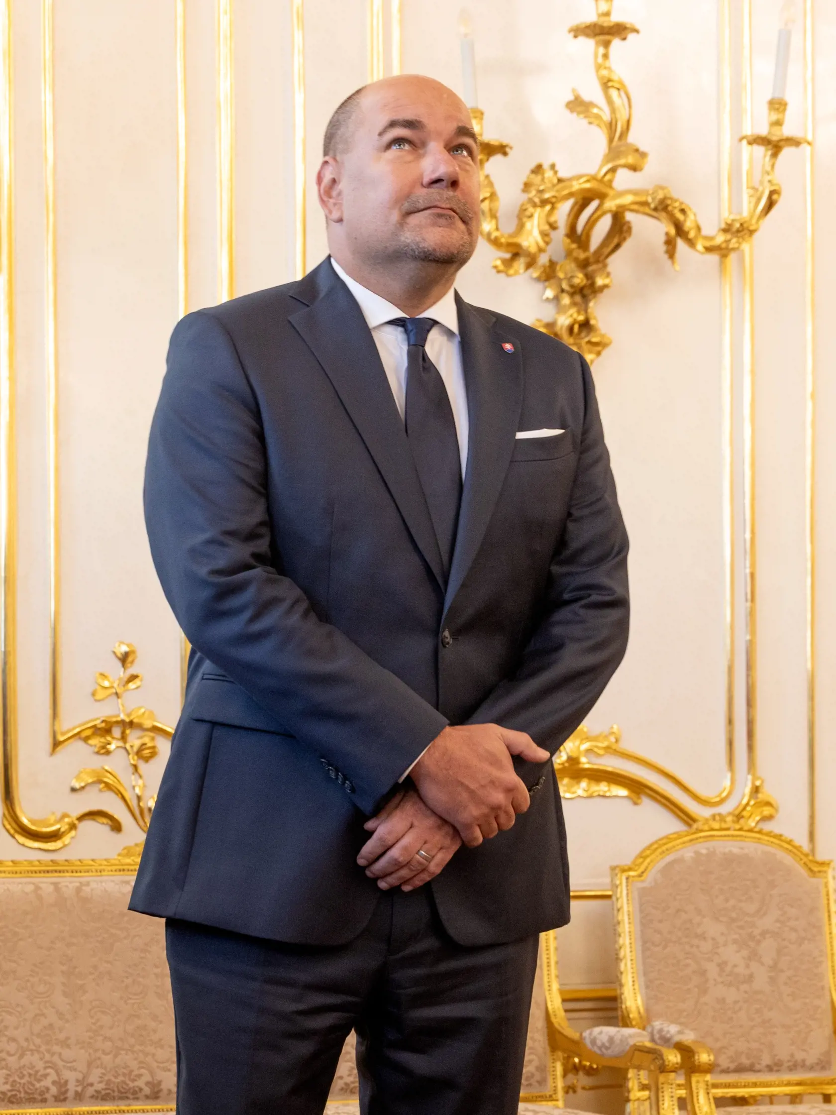 Prezident Peter Pellegrini vymenoval Rudolfa Huliaka za ministra cestovného ruchu a športu. Na snímke je Dušan Keketi.