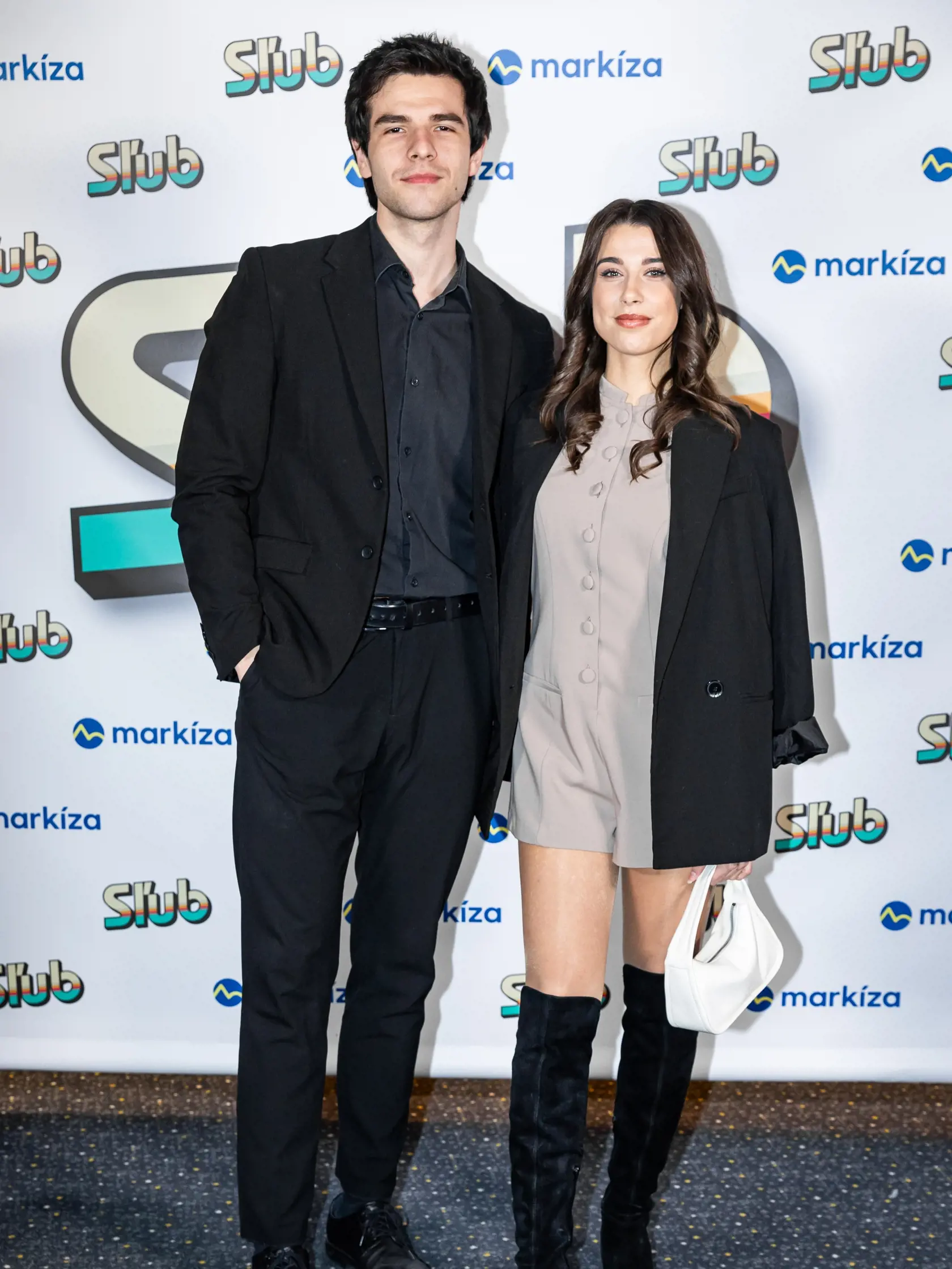 Premiéra denného televízneho seriálu “SĽUB” v Bratislave. Na snímke Kristián Baran a Adriána Brnčálová. 