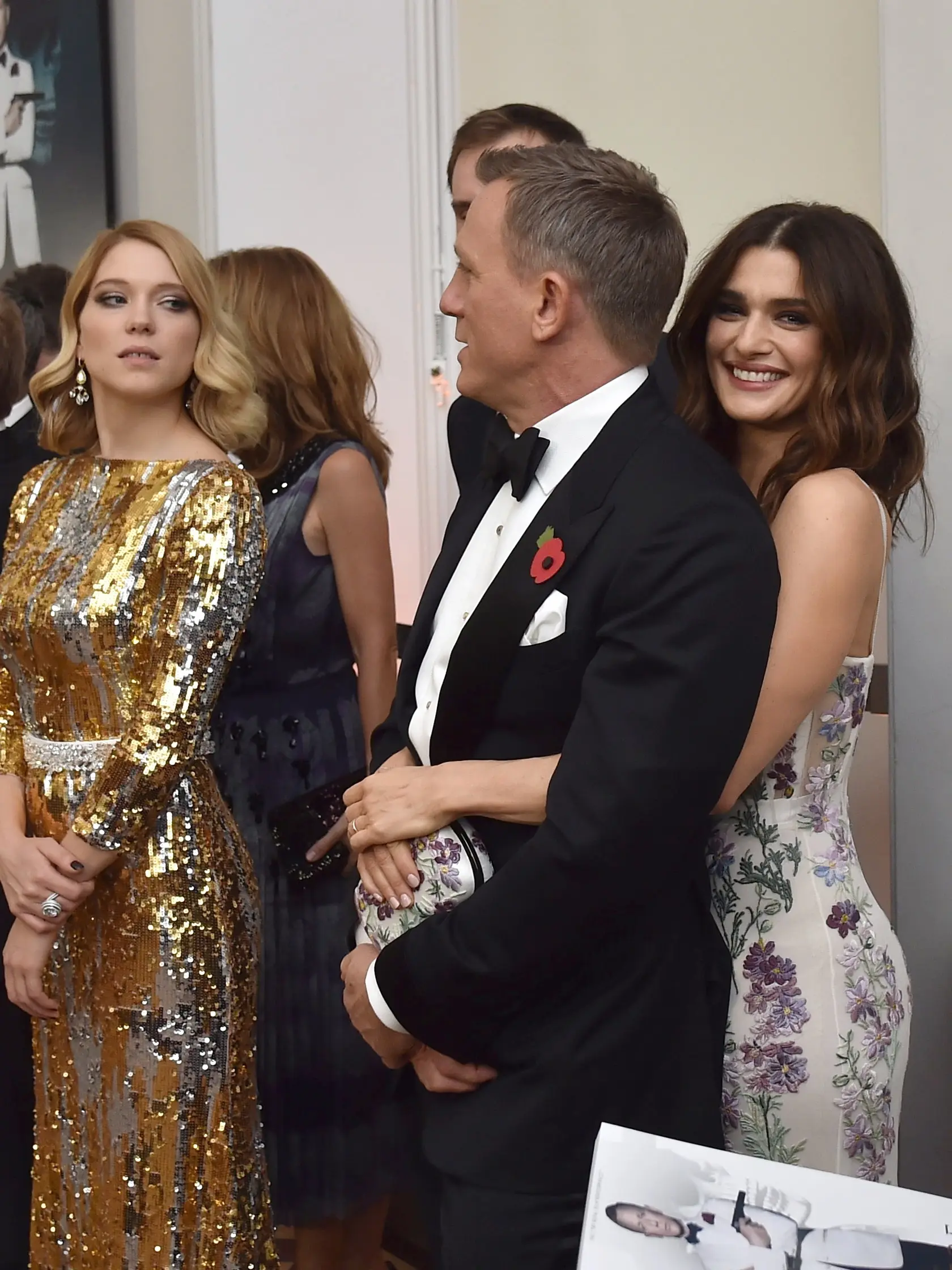 Rachel Weisz a Daniel Craig na premiére bondovky Spectre.