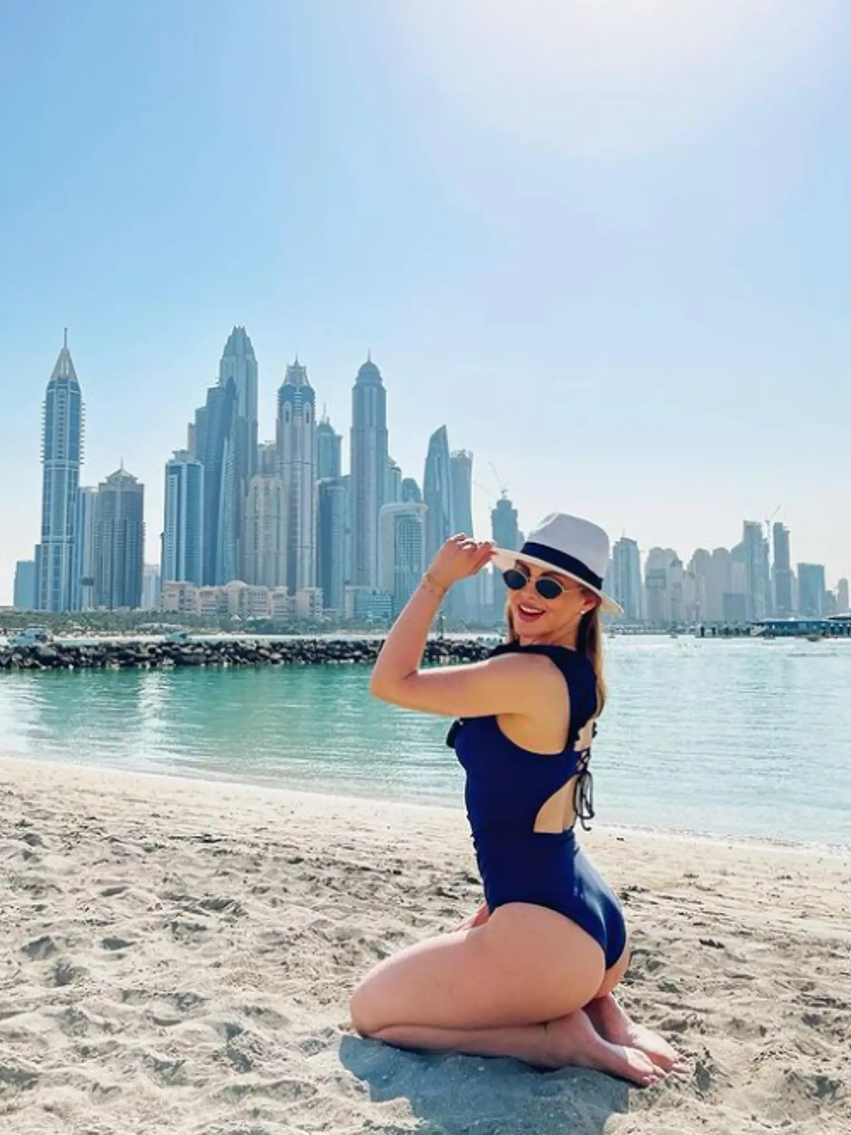 Influencerka Jana Hrmová v Dubaji.