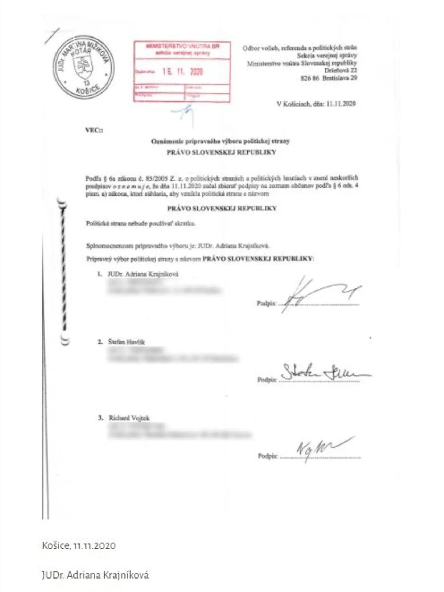 Kontroverzná advokátka informovala verejnosť takmer okamžite, že zakladá stranu. Veľa vody ňou nenamútila. archívne foto)