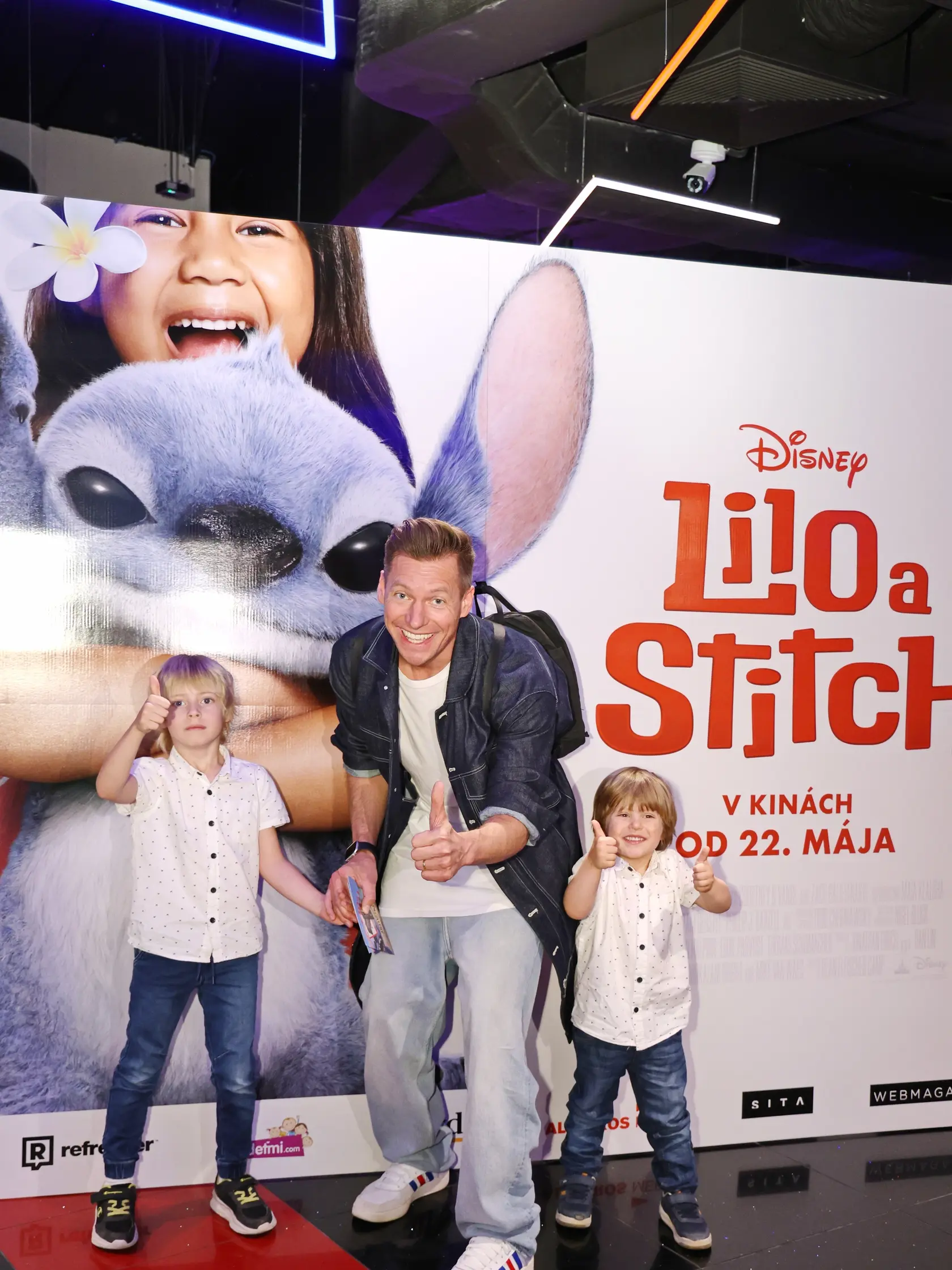 Prišiel aj Thomas Puskailer, ktorý je otcom synov Noaha a Jesseho,