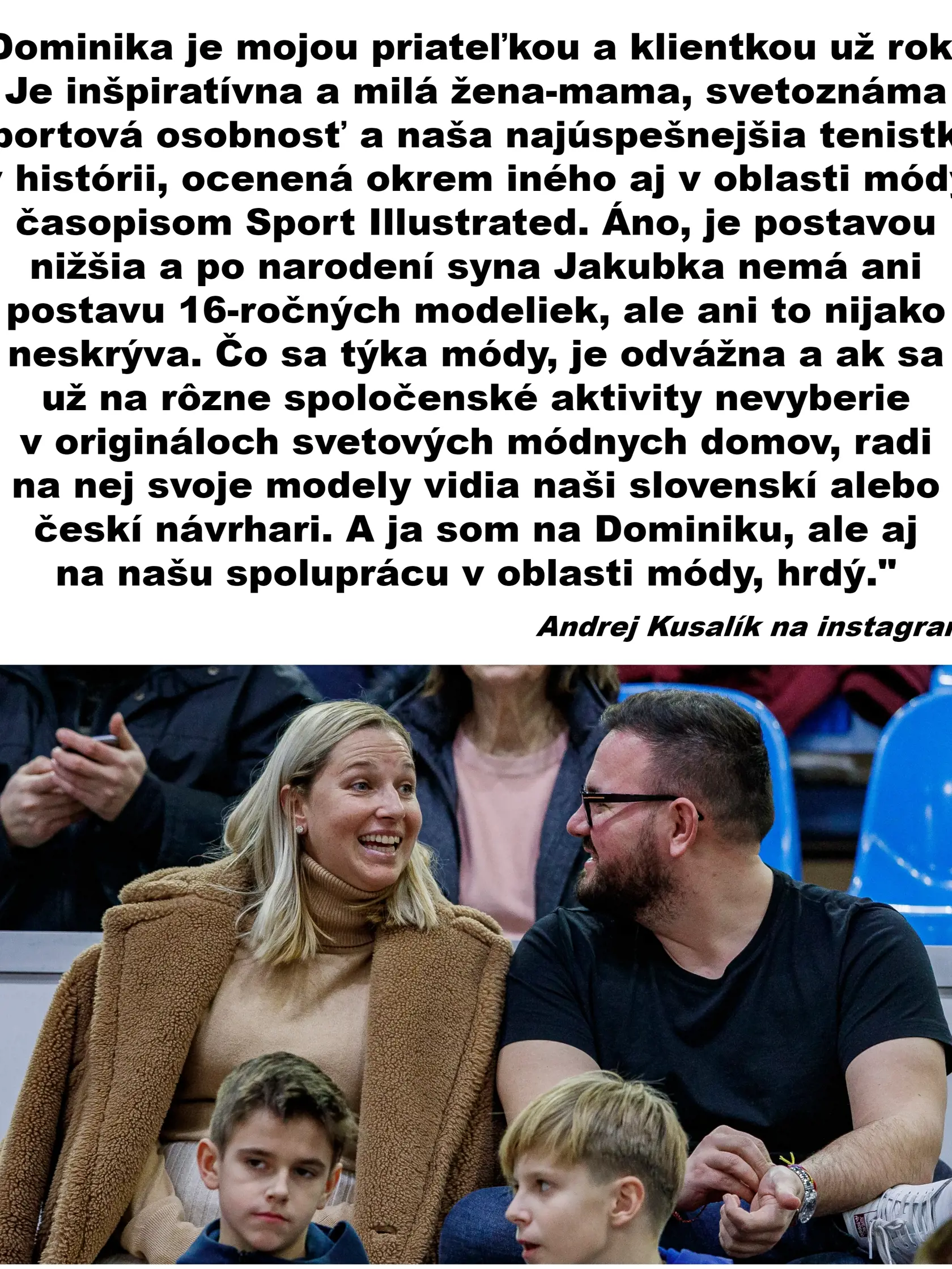 Cibulkovej dvorný štylista Andrej Kusalík to po kritike Ziegler nevydržal a prehovoril na sociálnej sieti.