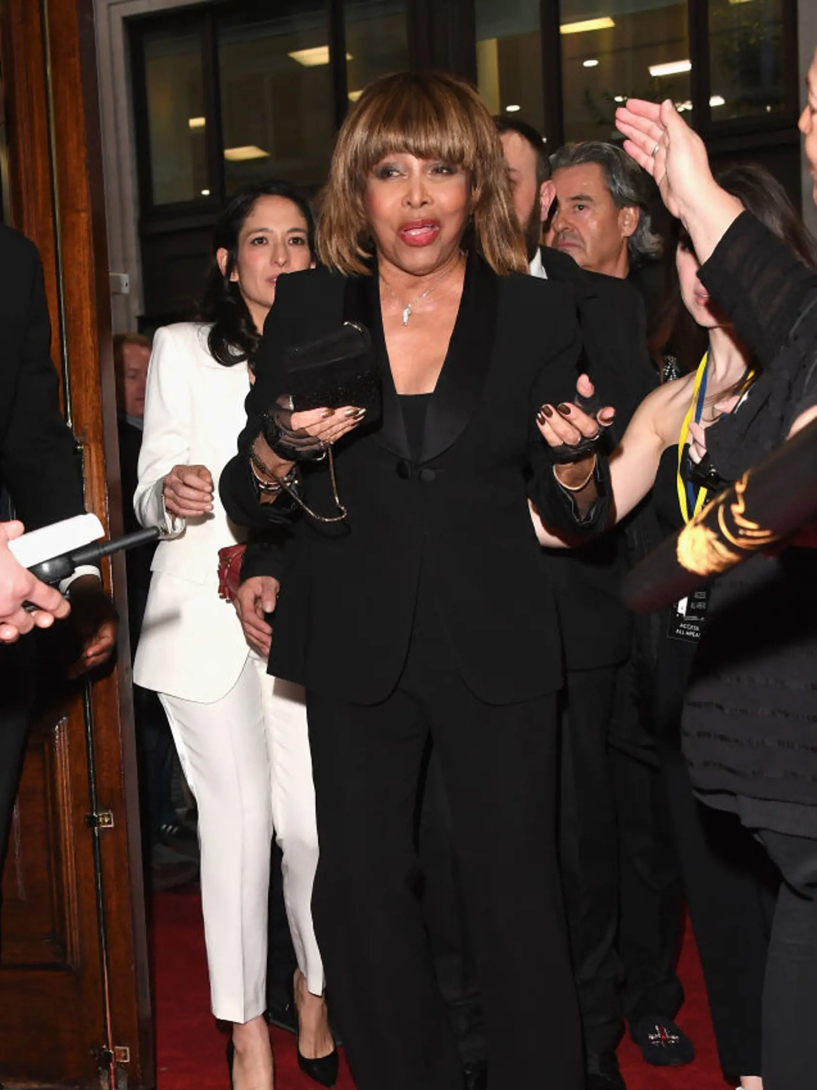 LONDON, ENGLAND - APRIL 17:  Tina Turner attends the opening night of 'Tina' the Tina Turner musical at Aldwych Theatre on April 17, 2018 in London, England.  (Photo by Stuart C. Wilson/Getty Images)
