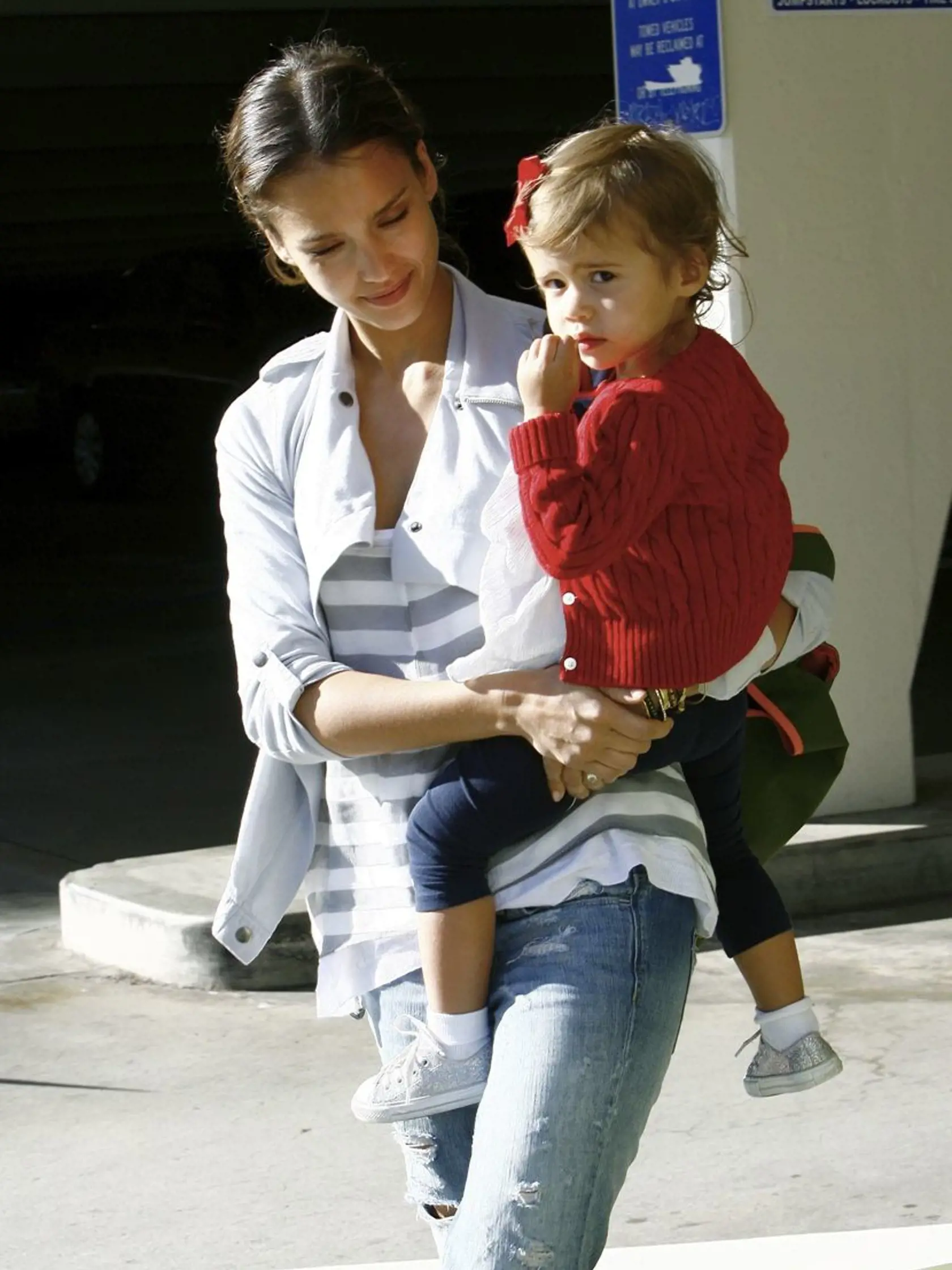 Jessica Alba a dcérka Honor.