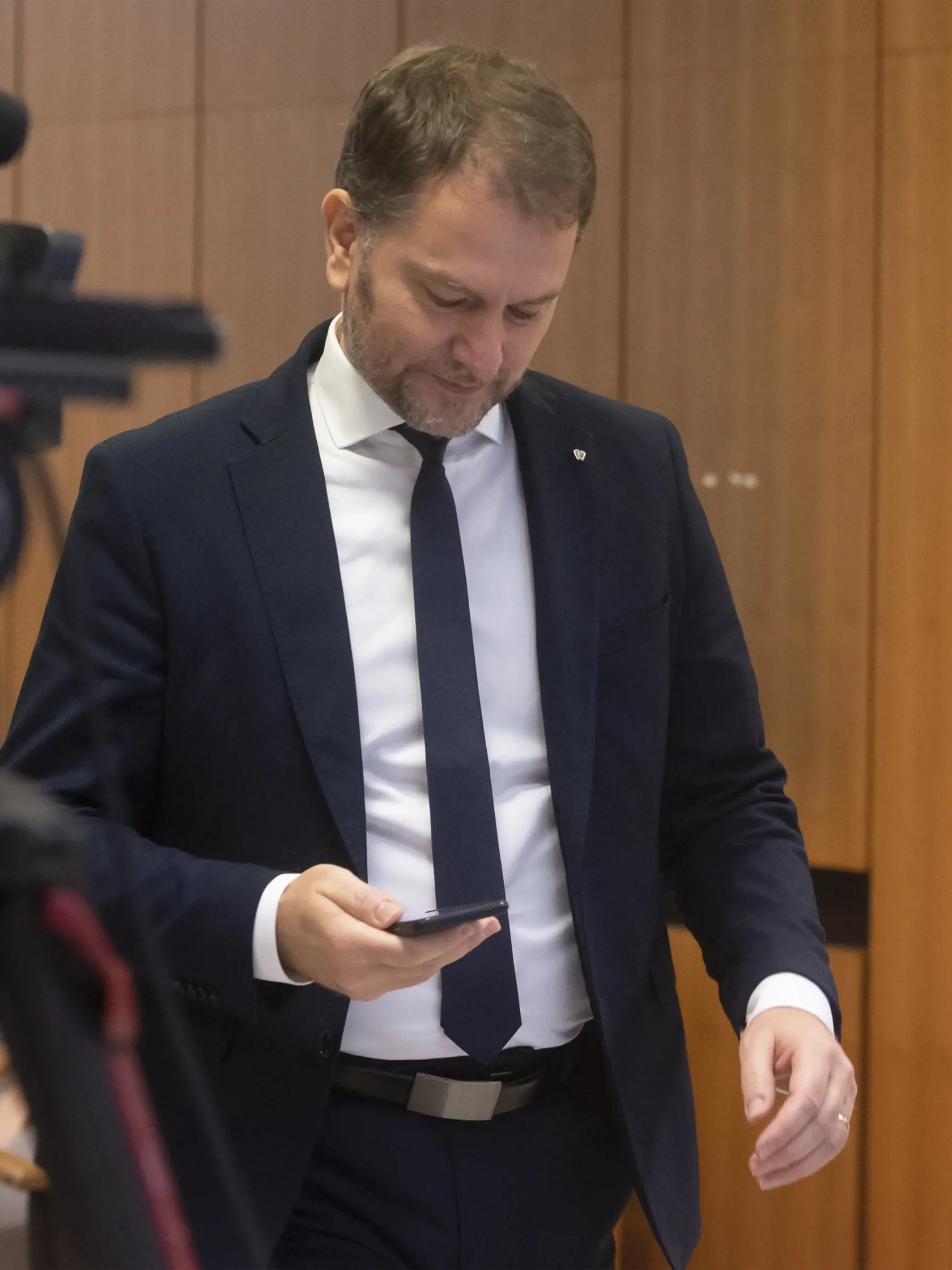 Na snímke podpredseda vlády a minister financií SR Igor Matovič (OĽANO) prichádza na 128. schôdzu vlády SR 15. decembra 2022 v Bratislave.