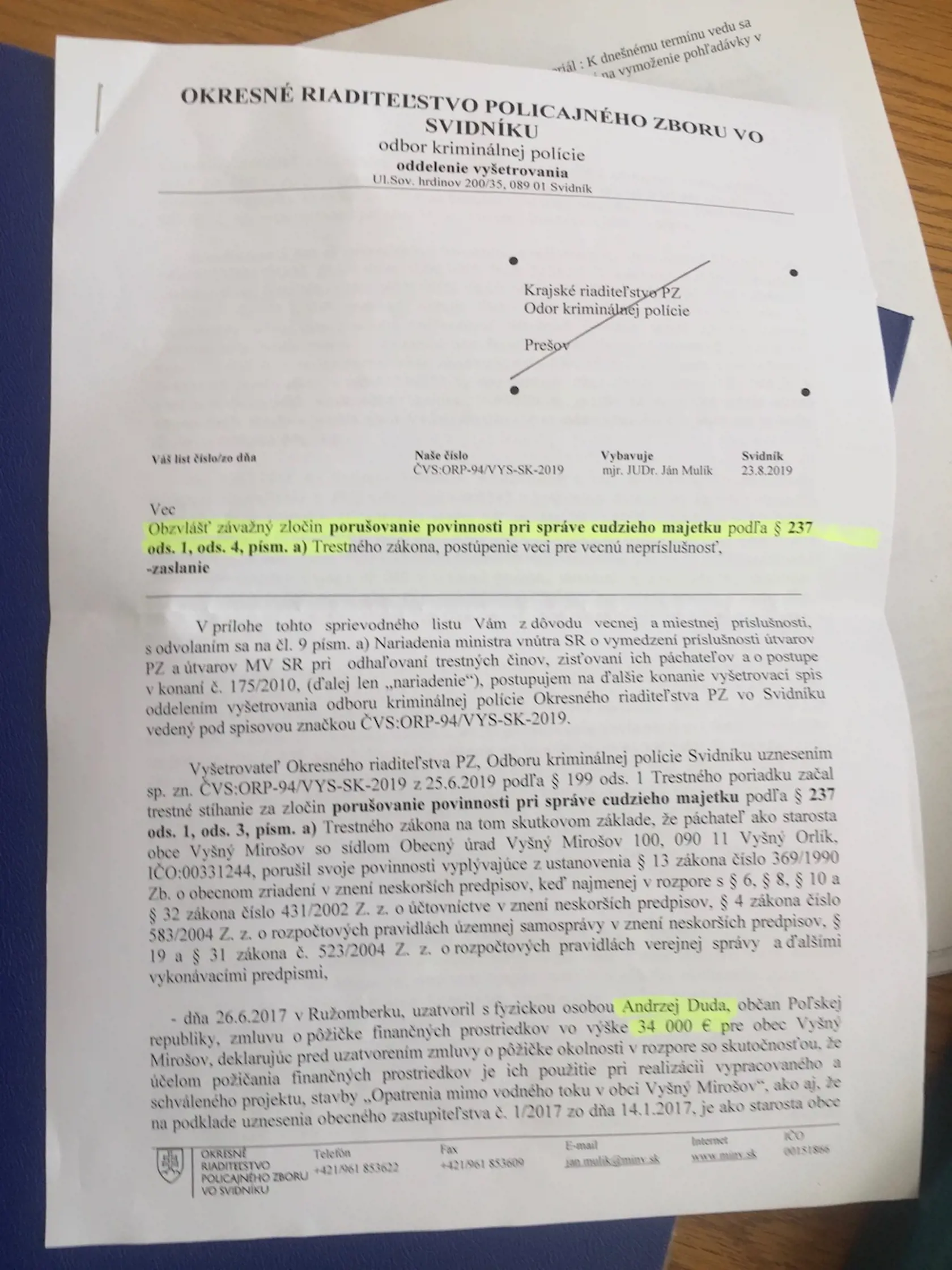 Polícia roky vyšetrovala zmenky.