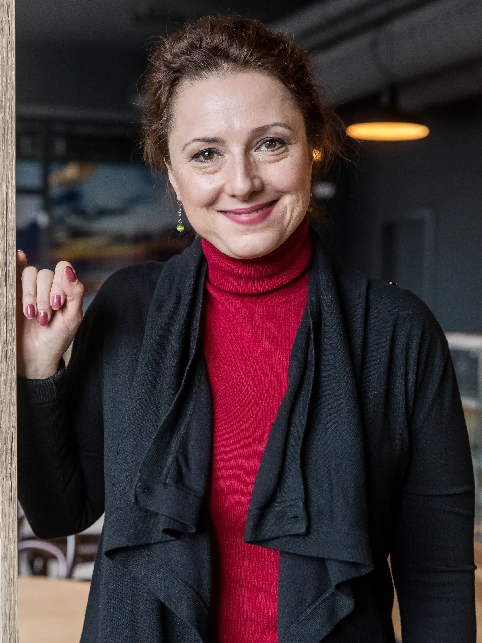 Na snímke Zuzana Mauréry počas tlačovej konferencie Tv Markíza, na ktorej bol predstavený nový dennný seriál s názvom Oteckovia.