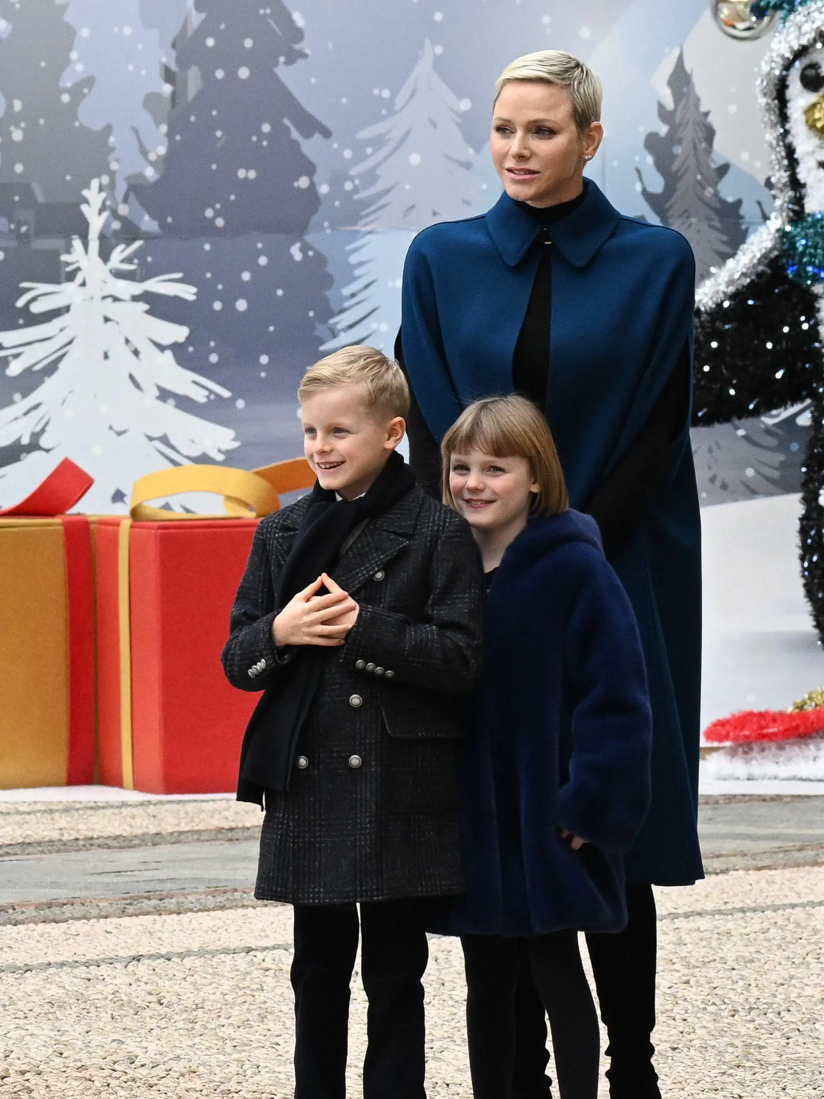 Kňažná Charlene počas Vianoc v roku 2022.