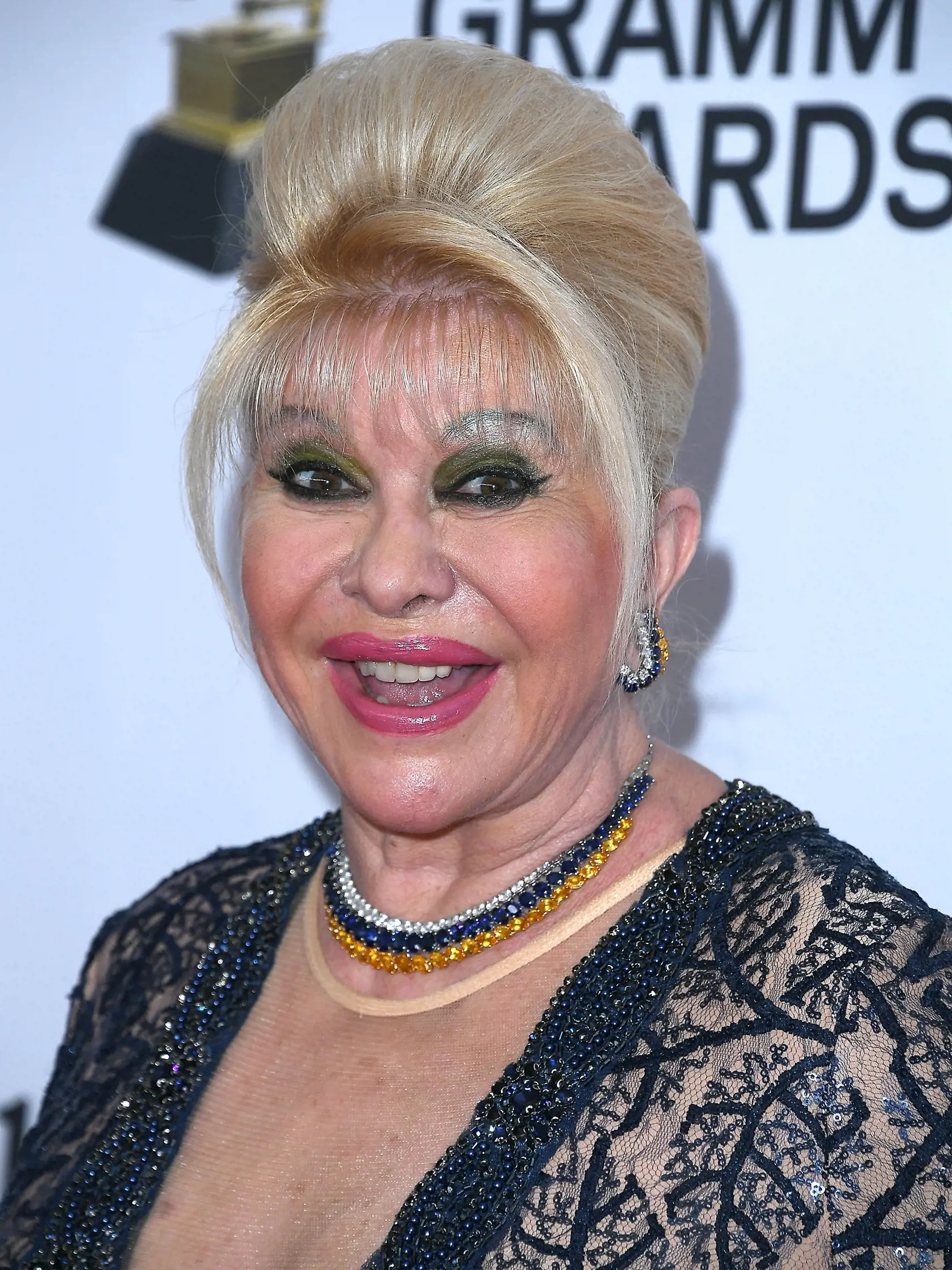 NEW YORK, NY - JANUARY 27:  Ivana Trump arrives at the Clive Davis and Recording Academy Pre-GRAMMY Gala on January 27, 2018 in New York City.  (Photo by Steve Granitz/Getty Images)