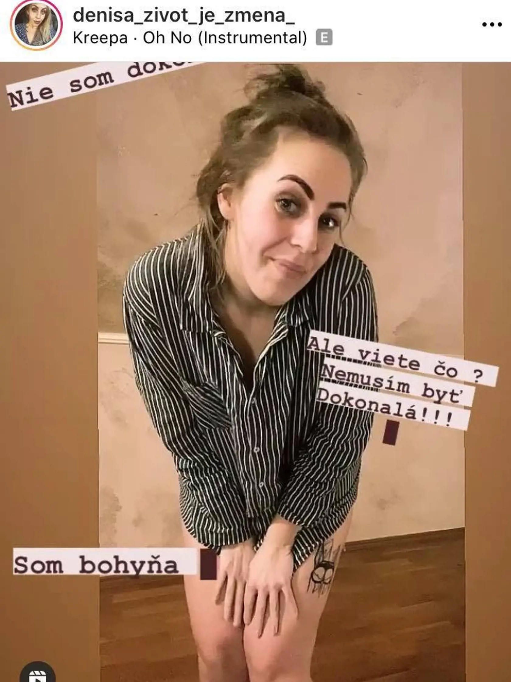 Denisa z Extrémnych premien apeluje na ženy, nech sa nehanbia za svoje telo.