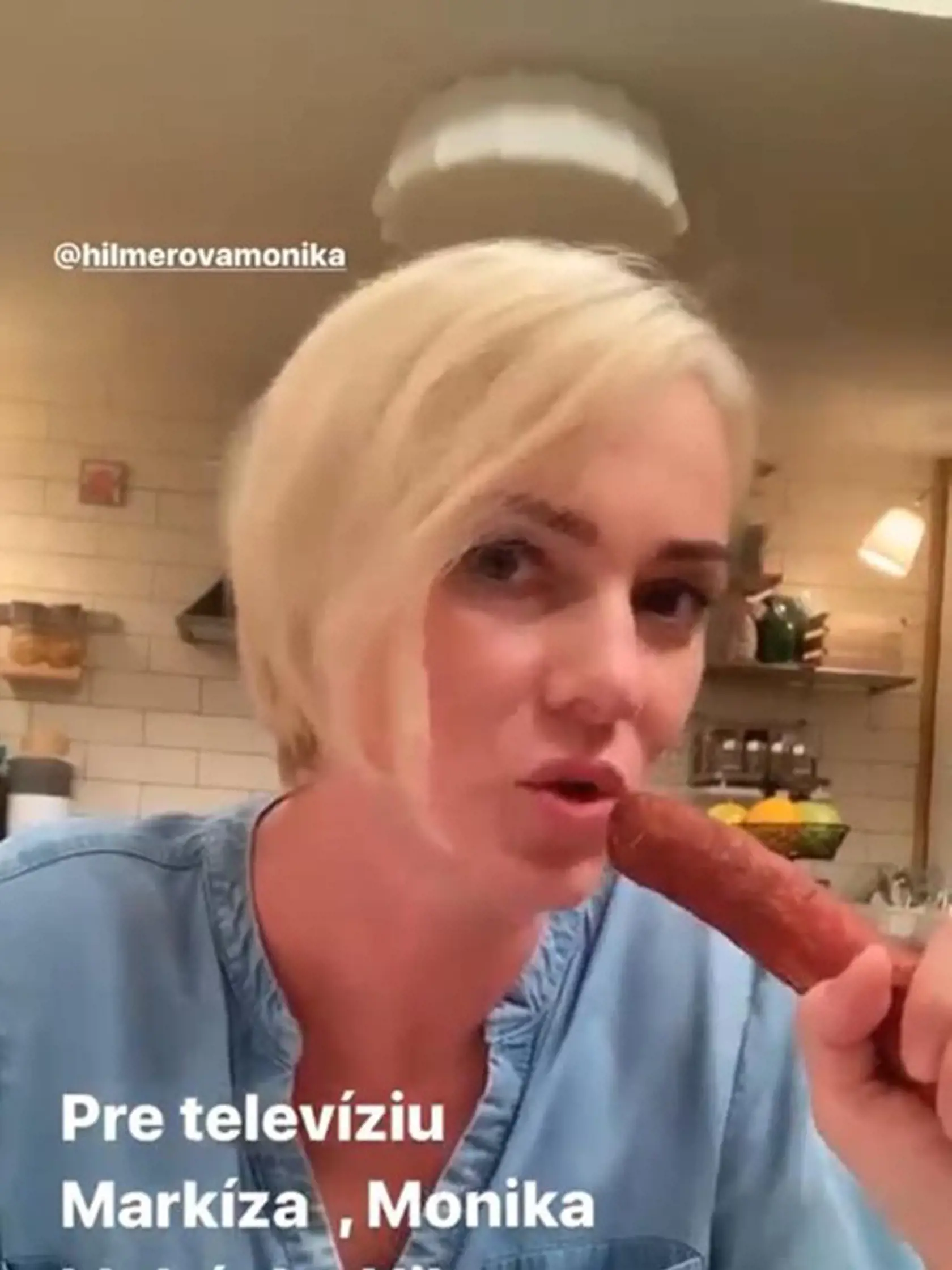 Monika sa Filipa pýtala, čo robí pre svoju postavu, pričom hovorila do klobásy.