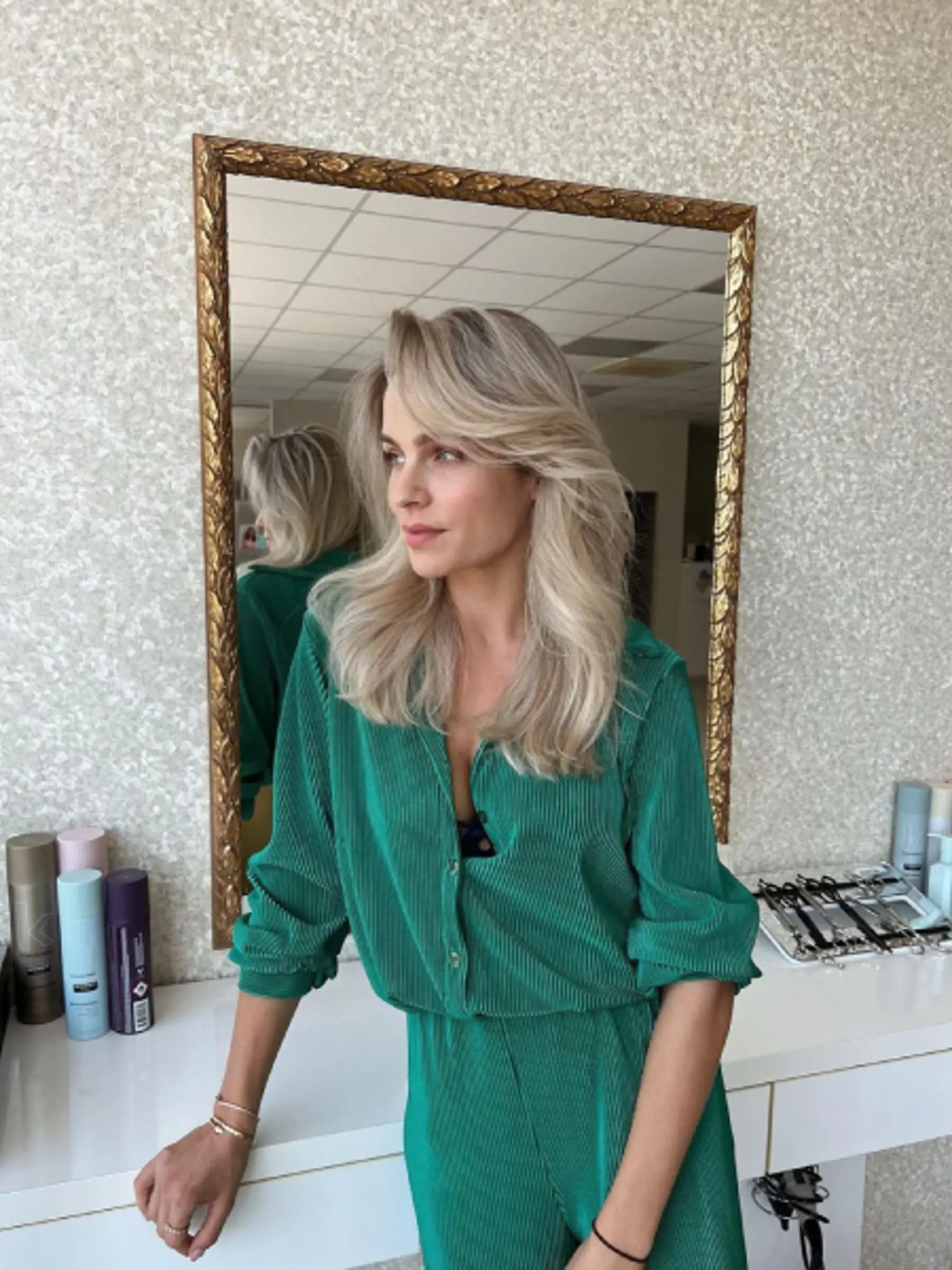 Ivana s novým účesom