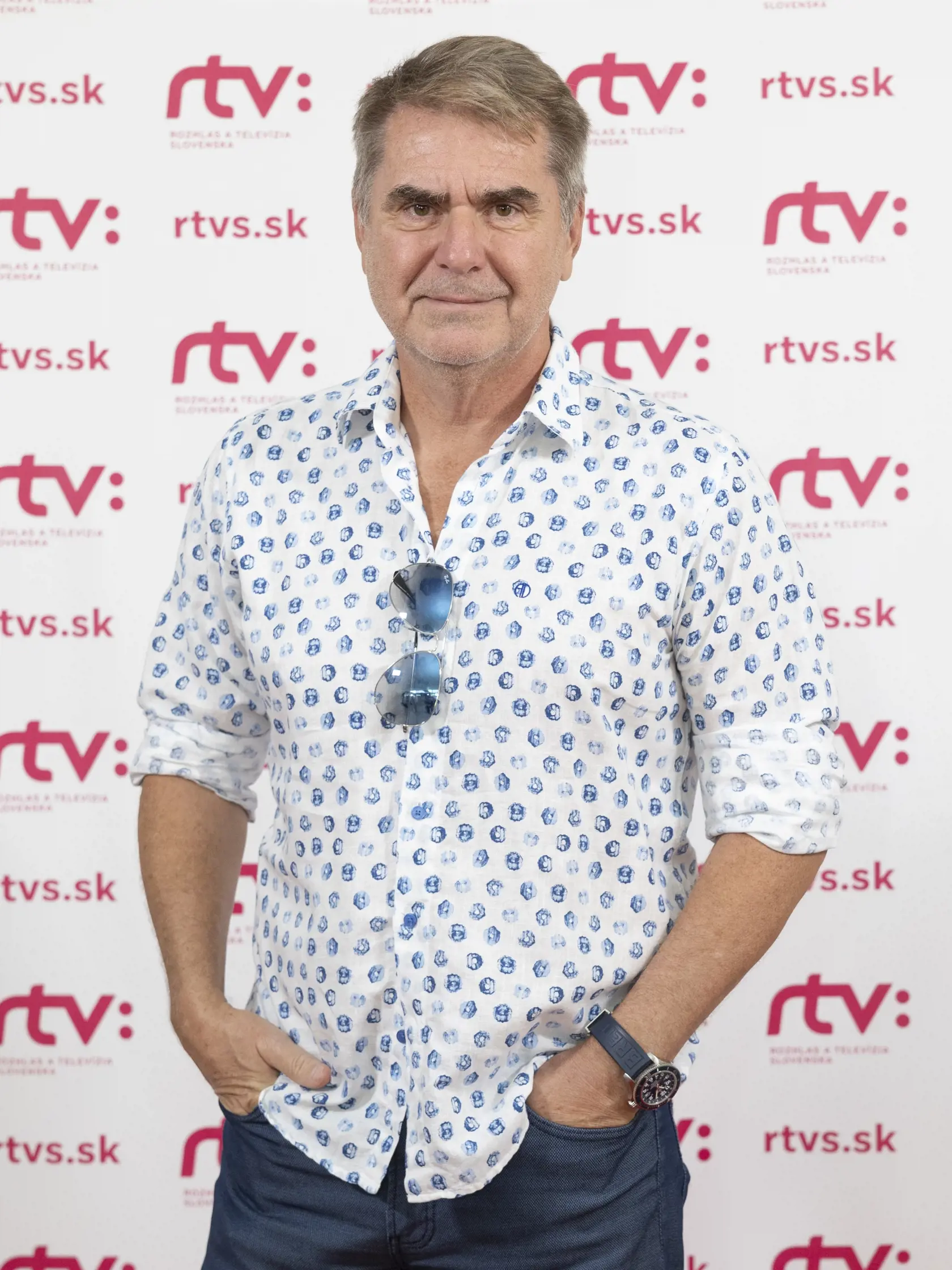 Predstavenie jesennej programovej štruktúry RTVS. Na snímke je Peter Marcin.
