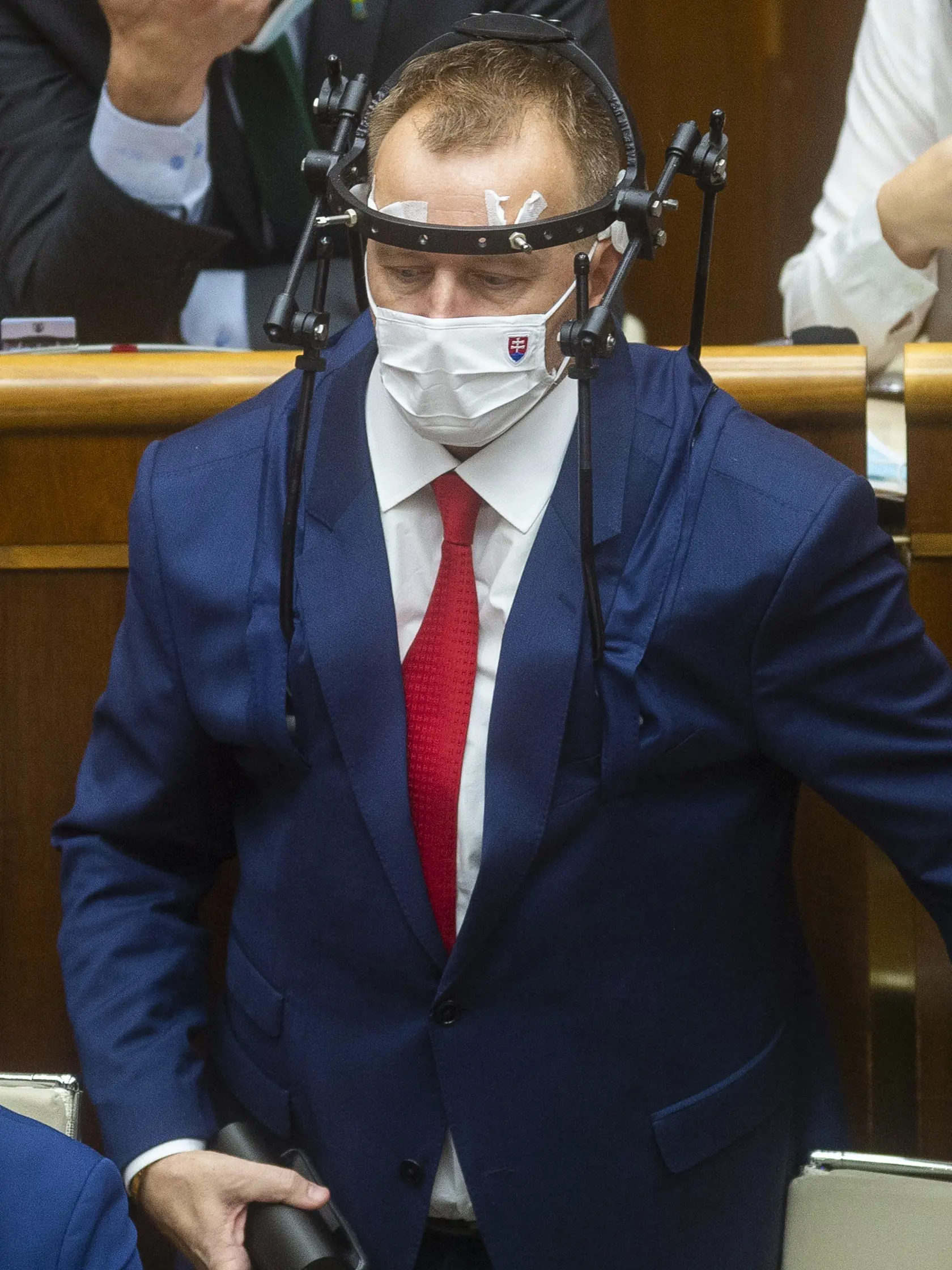 Na snímke je predseda NR SR Boris Kollár (Sme rodina) počas zasadnutia.