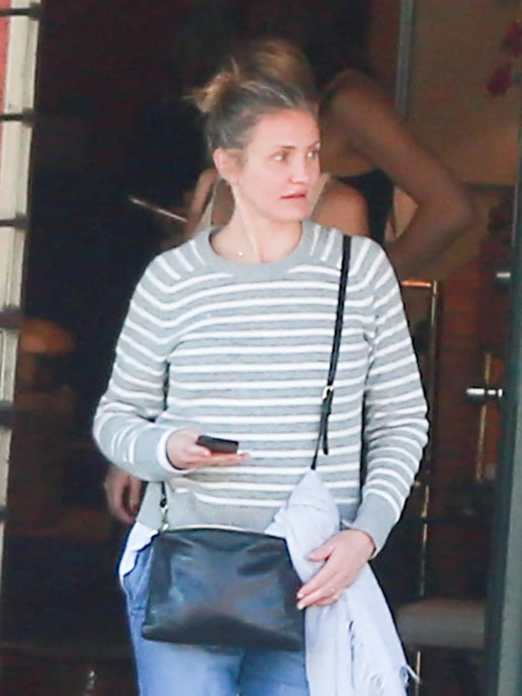 Americká herečka a bývalá modelka Cameron Diaz sa zastavila na obede v Beverly Hills.