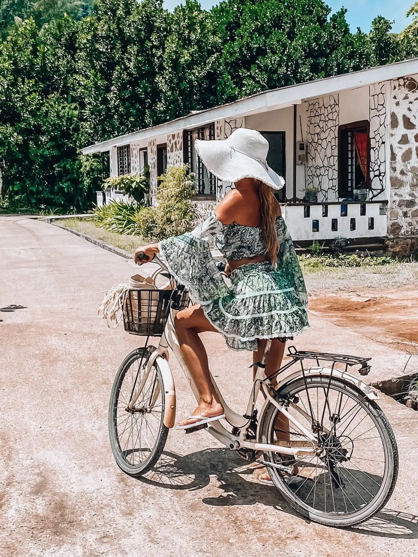 Andrea Verešová na Seychelských ostrovoch.
