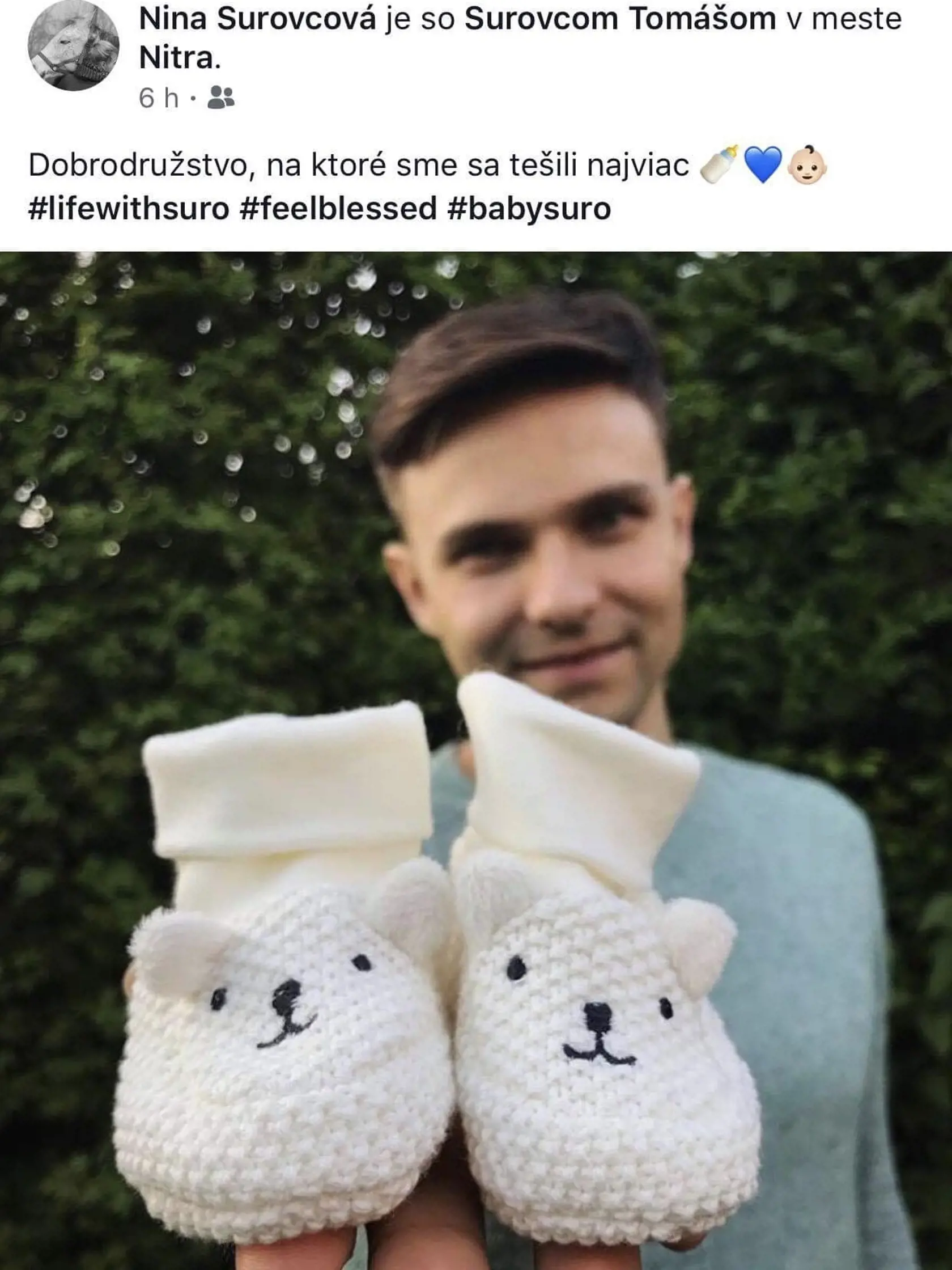 Z Tomáša bude čoskoro otec.