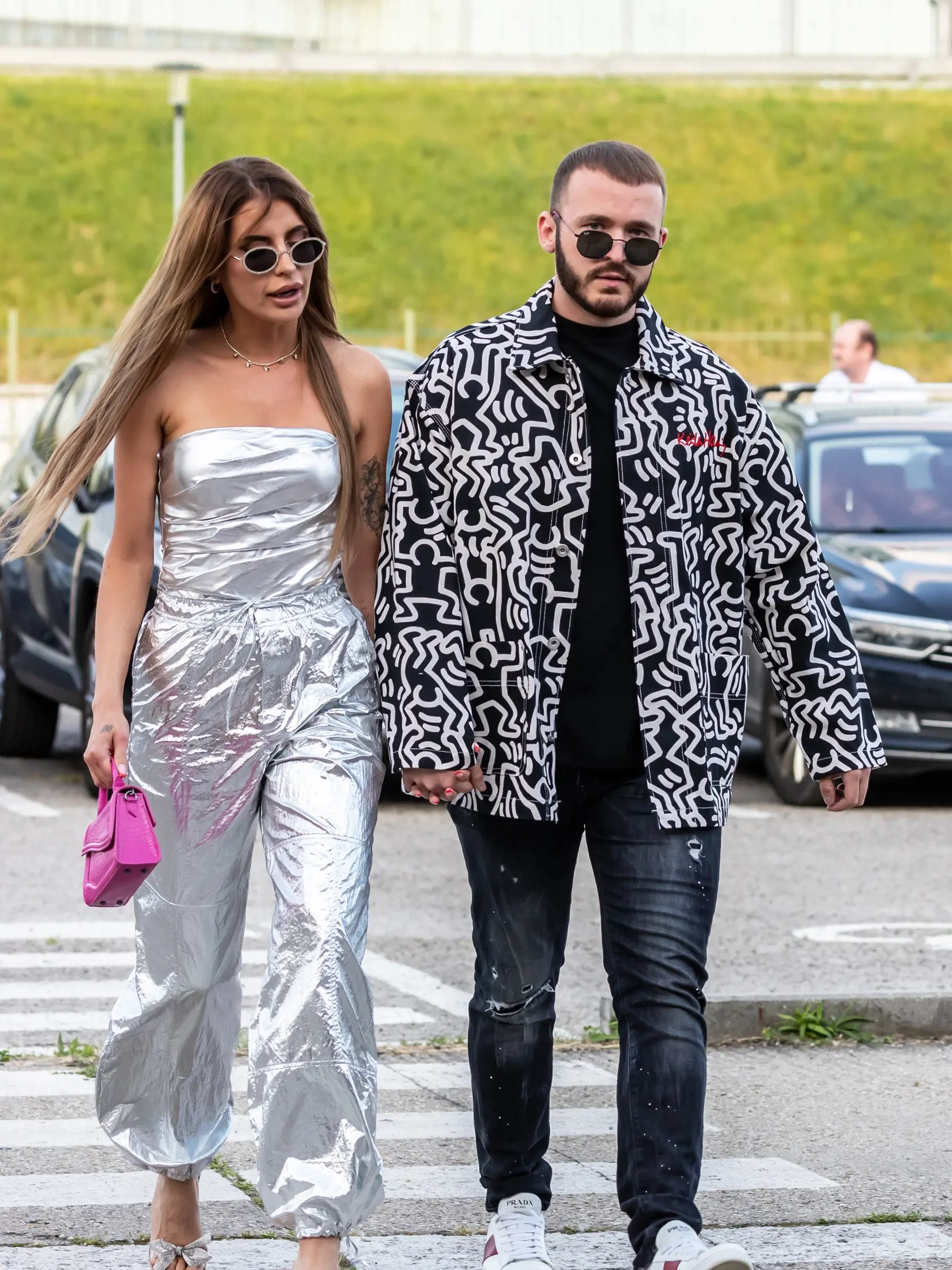 Na snímke Martina Masaryková a Matej Zrebný prichádza na Social Awards Slovakia "SOWA" v Bratislave.