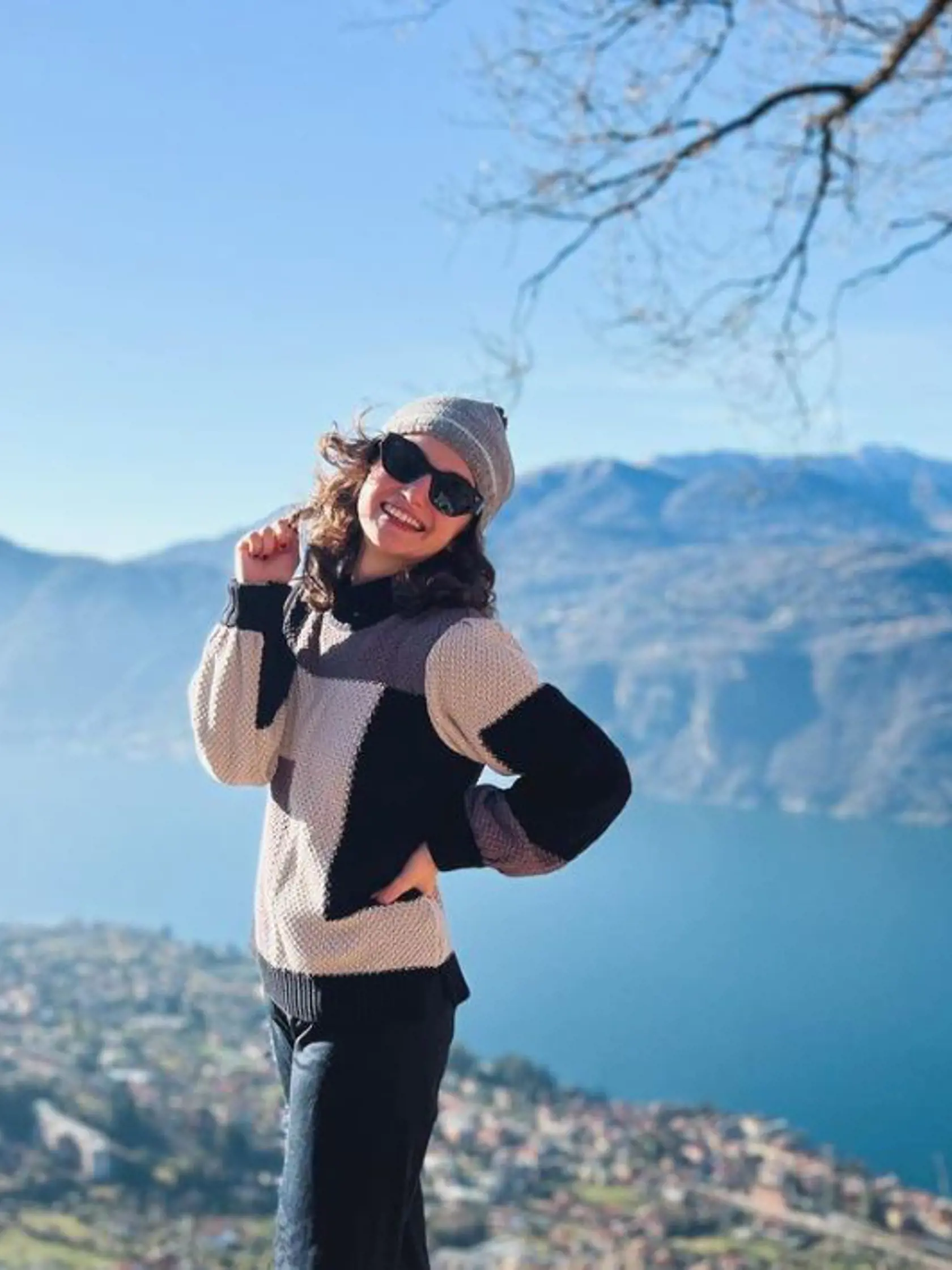 Vlado Plevčík a Petra Dubayová veľa cestovali, v januári boli spolu v Taliansku. Na snímke Lago Como.
