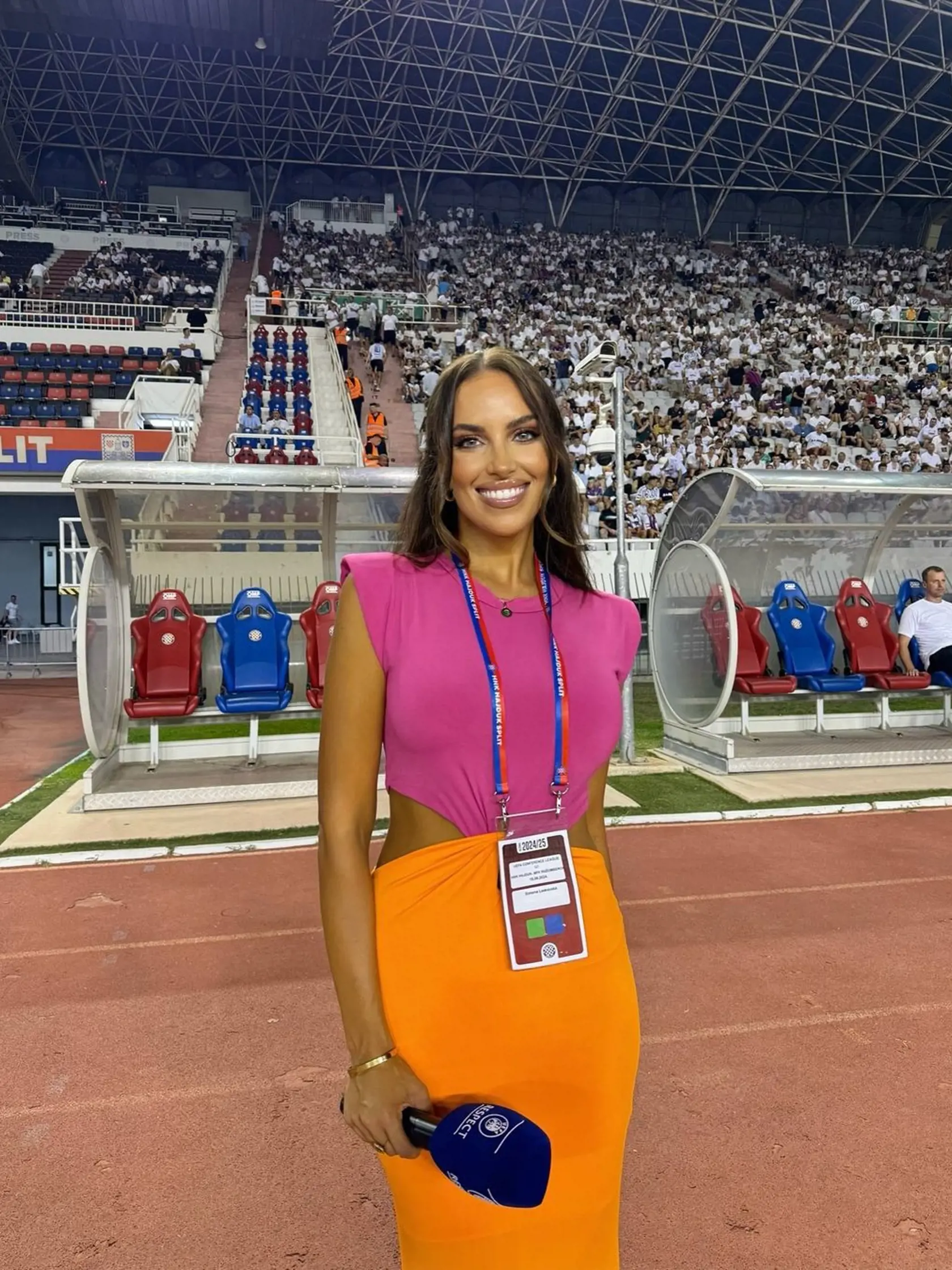 Nádherná Simona na štadióne v Splite!