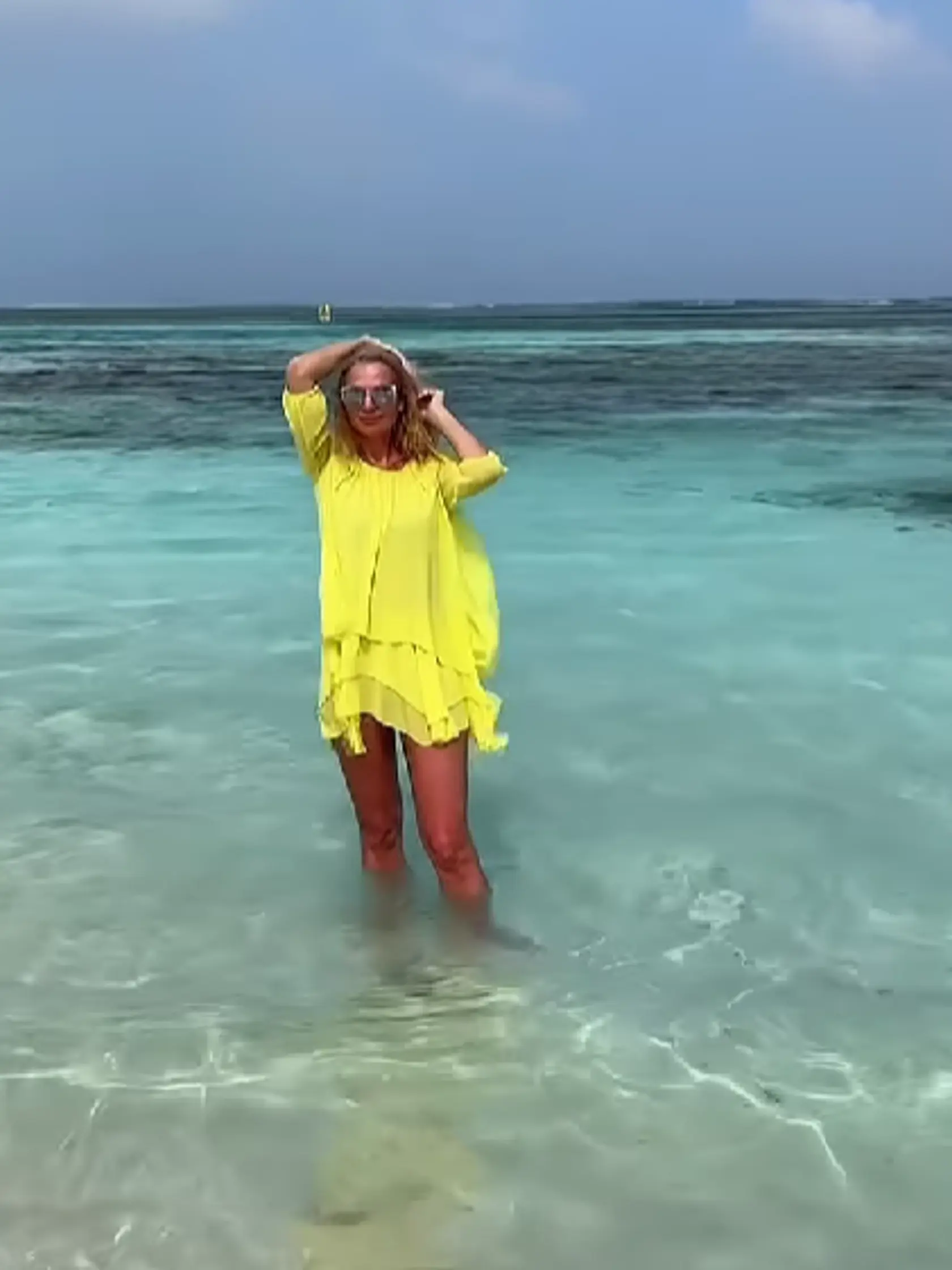 Marianna Ďurianová si užíva slnečné lúče pri Indickom oceáne.