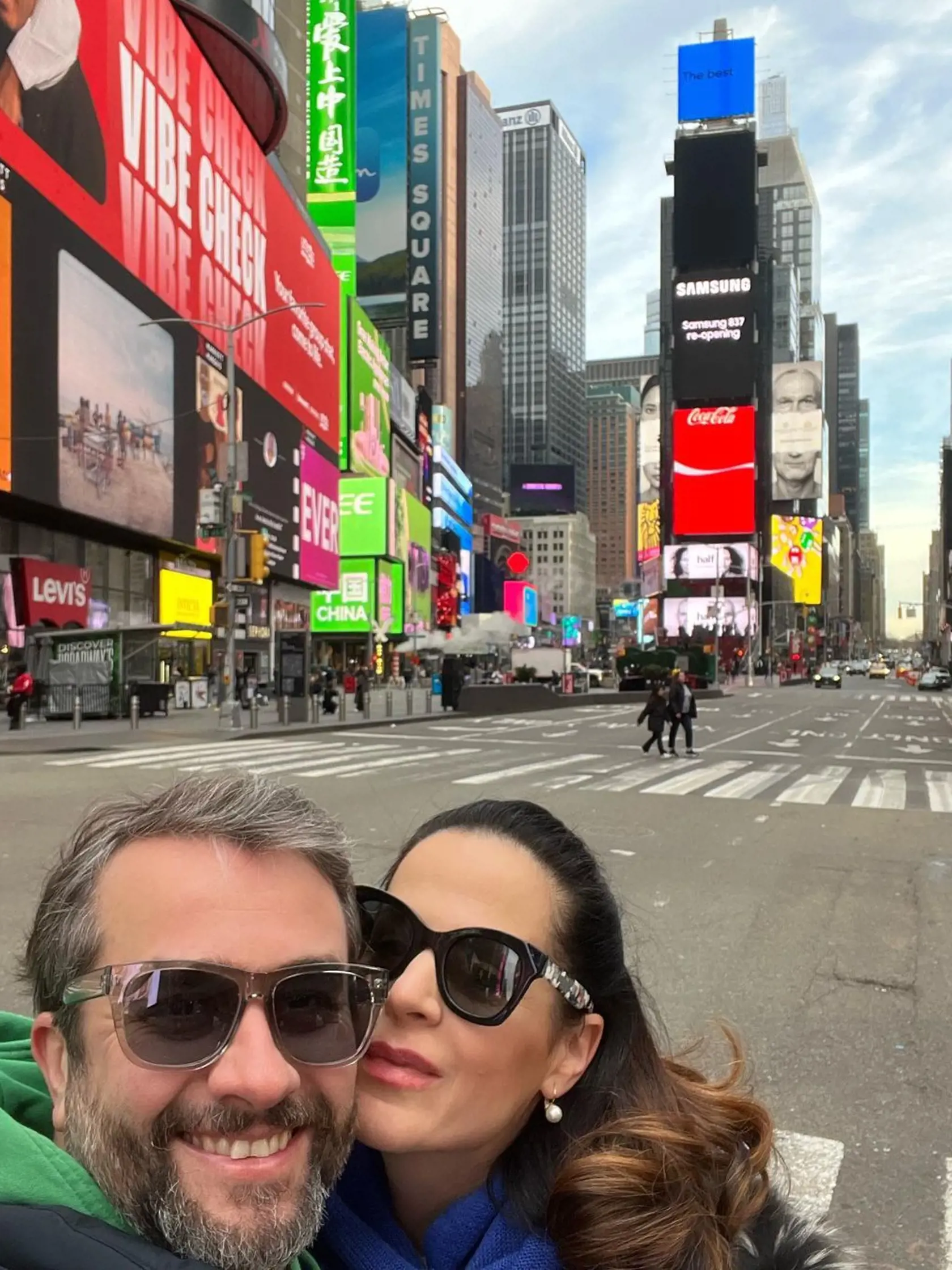 Manželia Kobielski na výlete v New Yorku