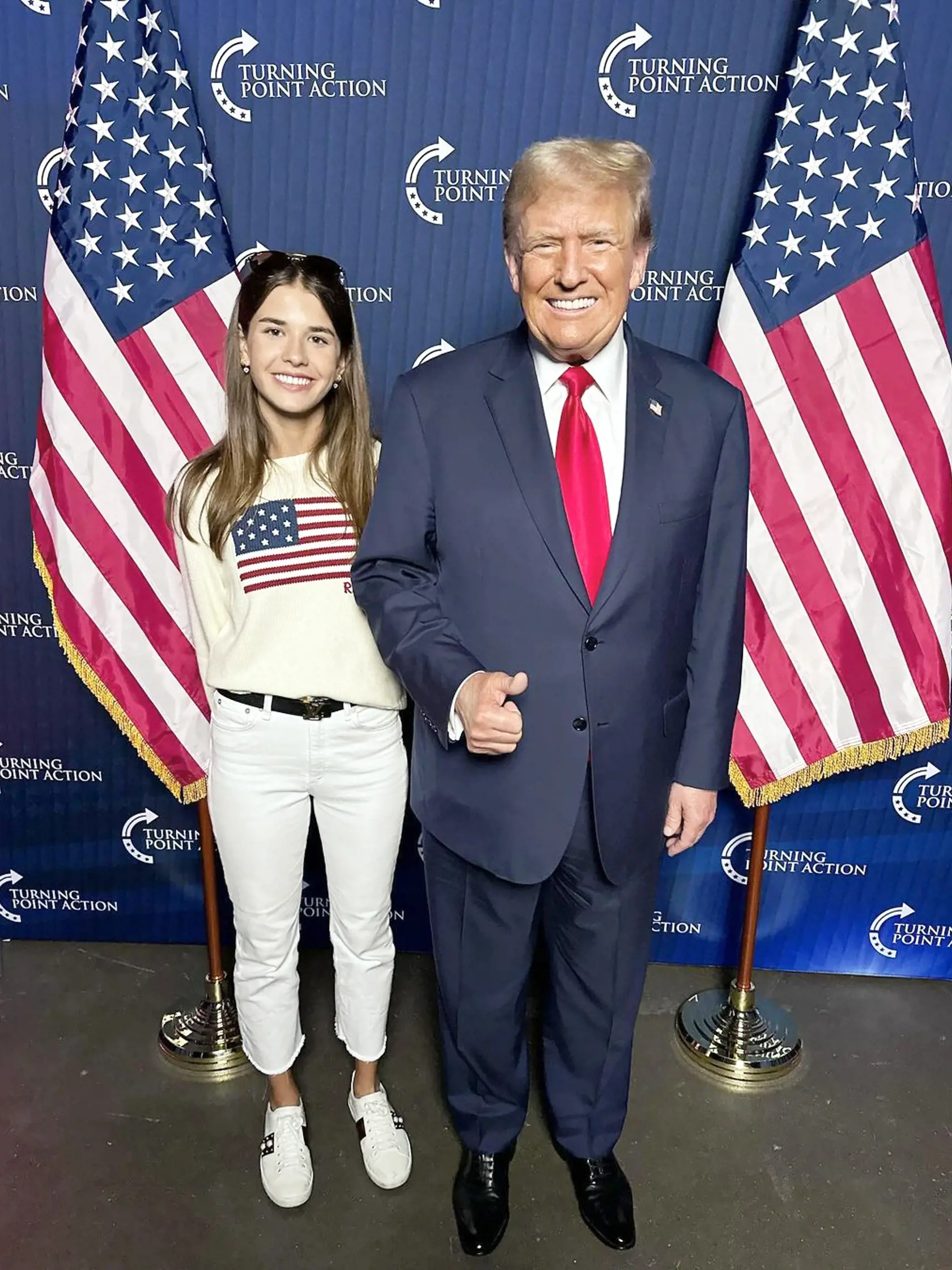 Donald Trump so svojou vnučkou Kai