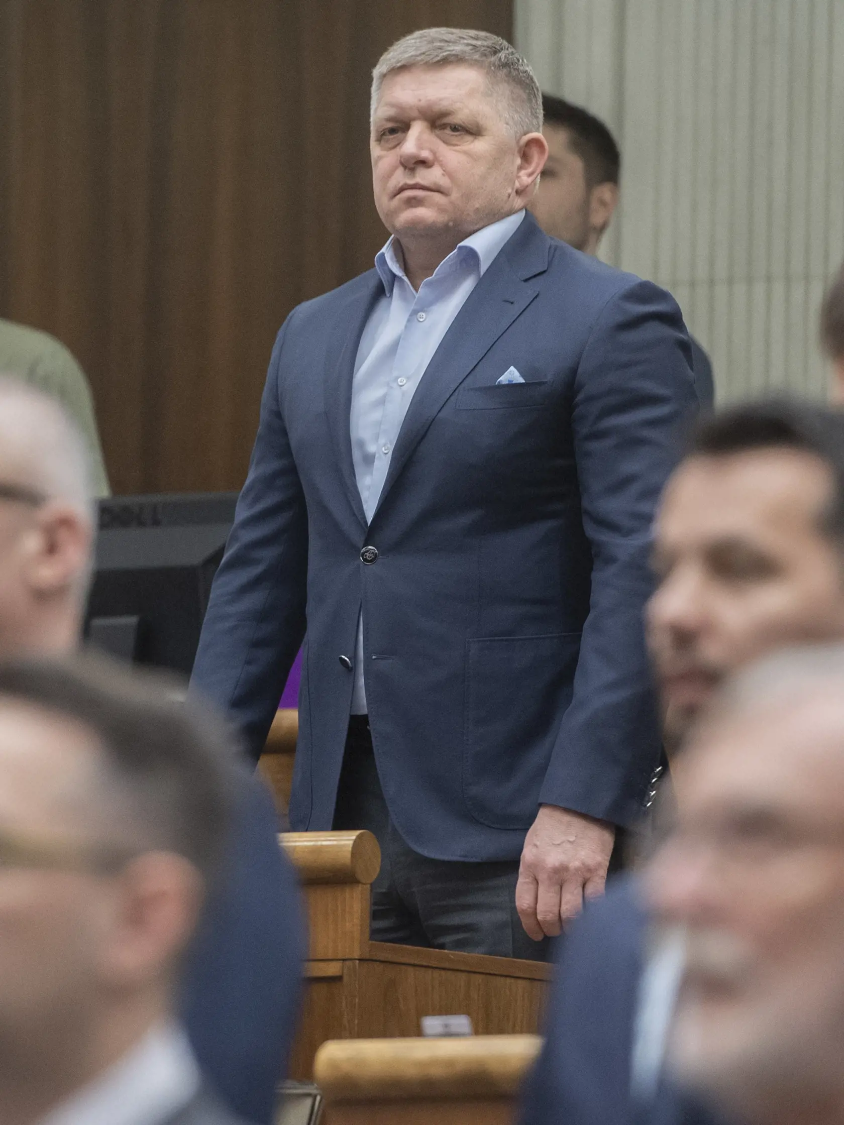 Na snímke poslanec NR SR Robert Fico (Smer-SD) počas 88. rokovania Národnej rady SR 14. marca 2023 v Bratislave. FOTO TASR - Martin Baumann