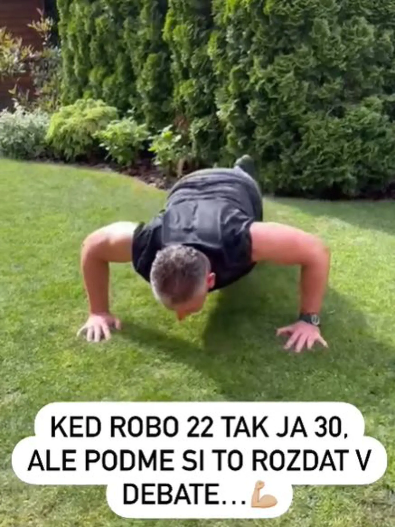 Roman Mikulec počas klikovačky