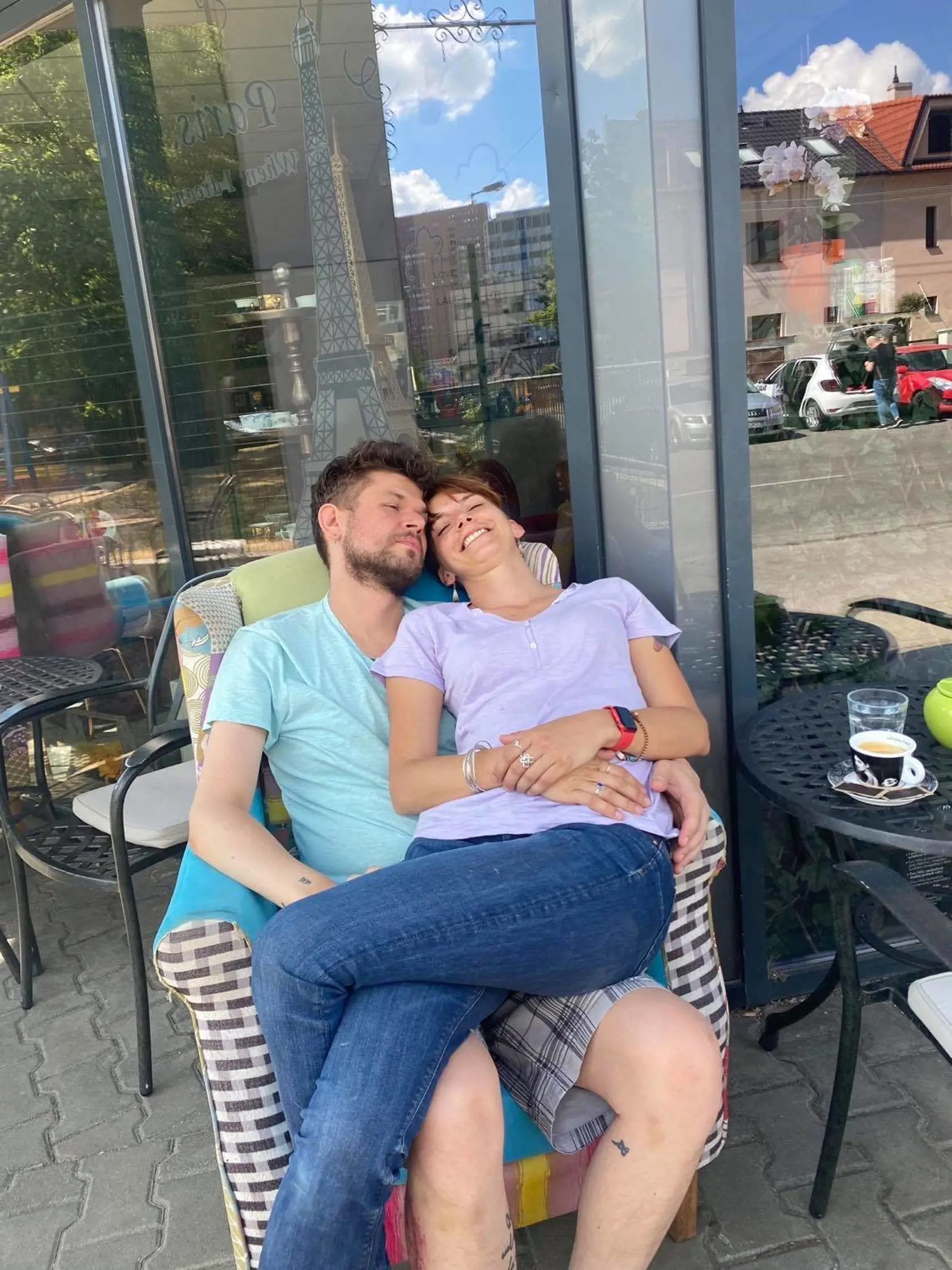 Dorota Nvotová s priateľom Dávidom.