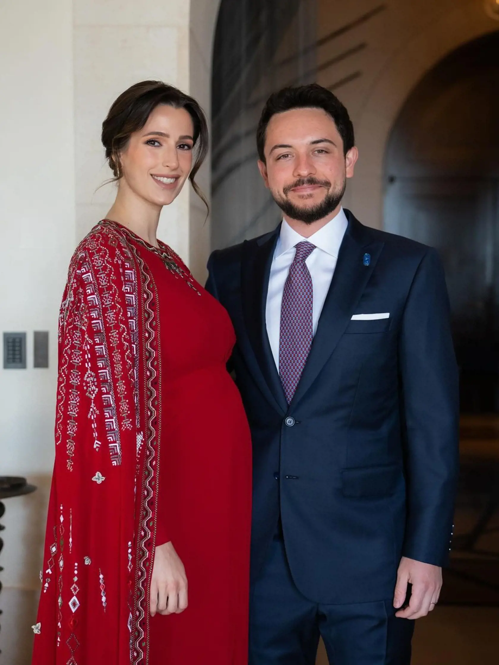 Sympatická princezná s budúcim panovníkom Jordánska.