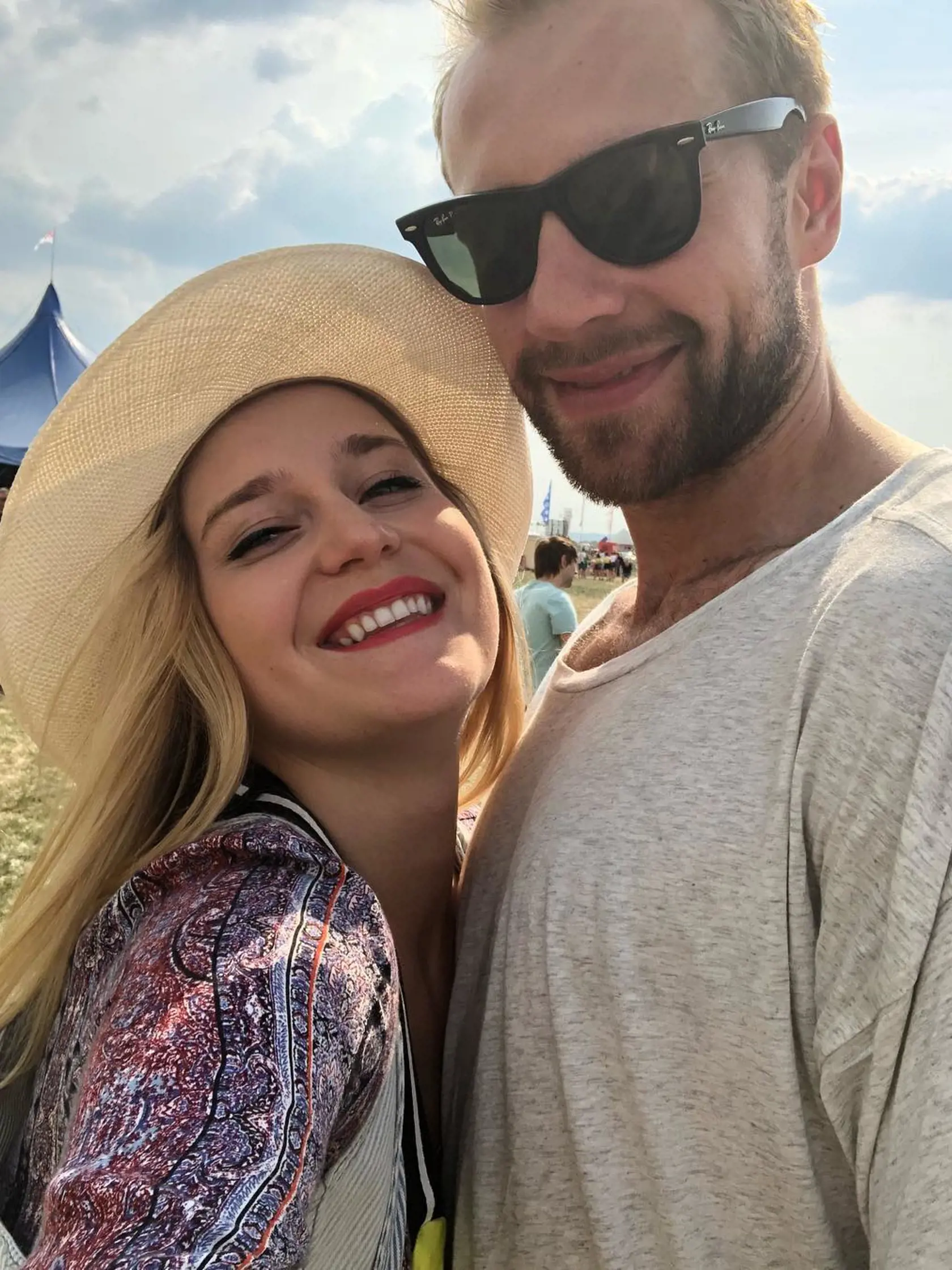 Poslankyňa Vladimíra Marcinková s manželom, hokejistom Tomášom.