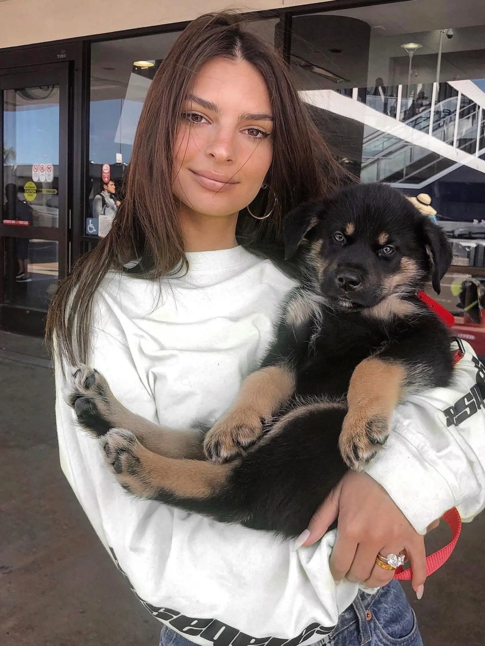Emily s domácim miláčikom Colombom.