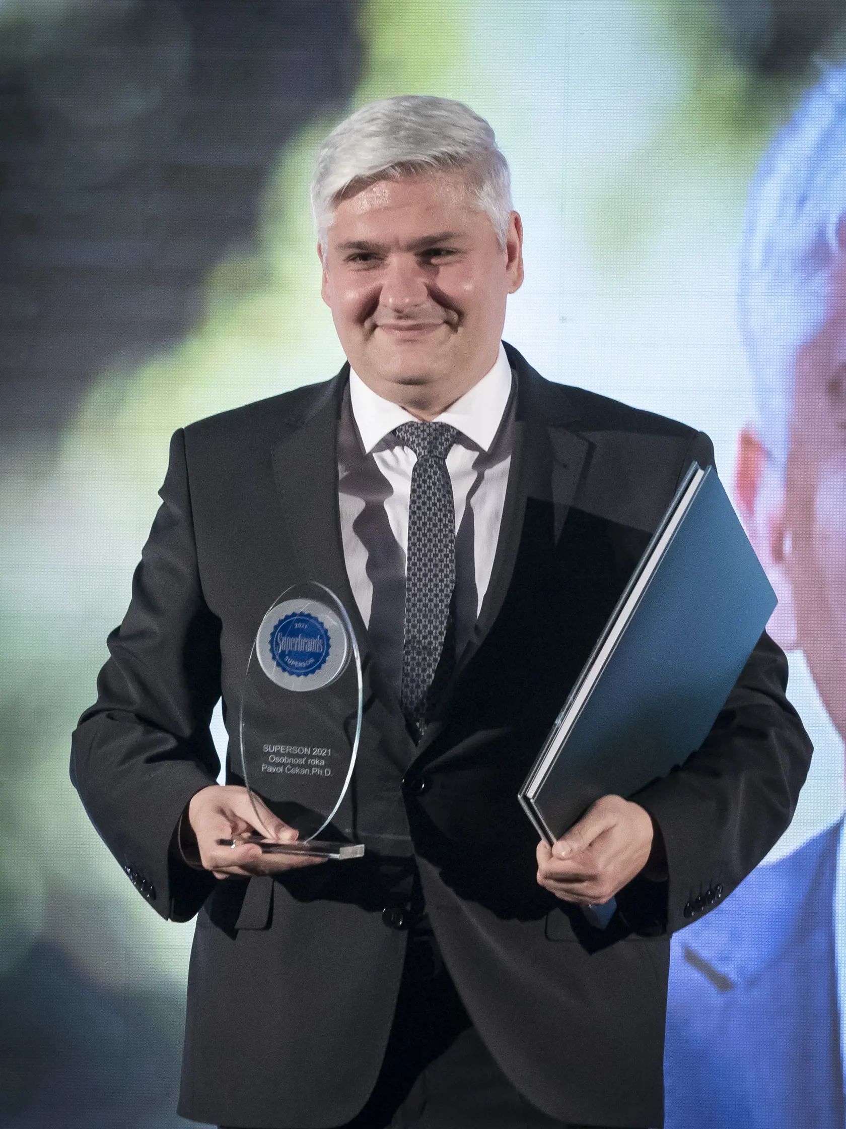 Slávnostné odovzdávanie ocenení Superbrands v kategórii Business a Consumer za rok 2021 v priestoroch bratislavského hotela. Na snímke Pavol Čekan.
