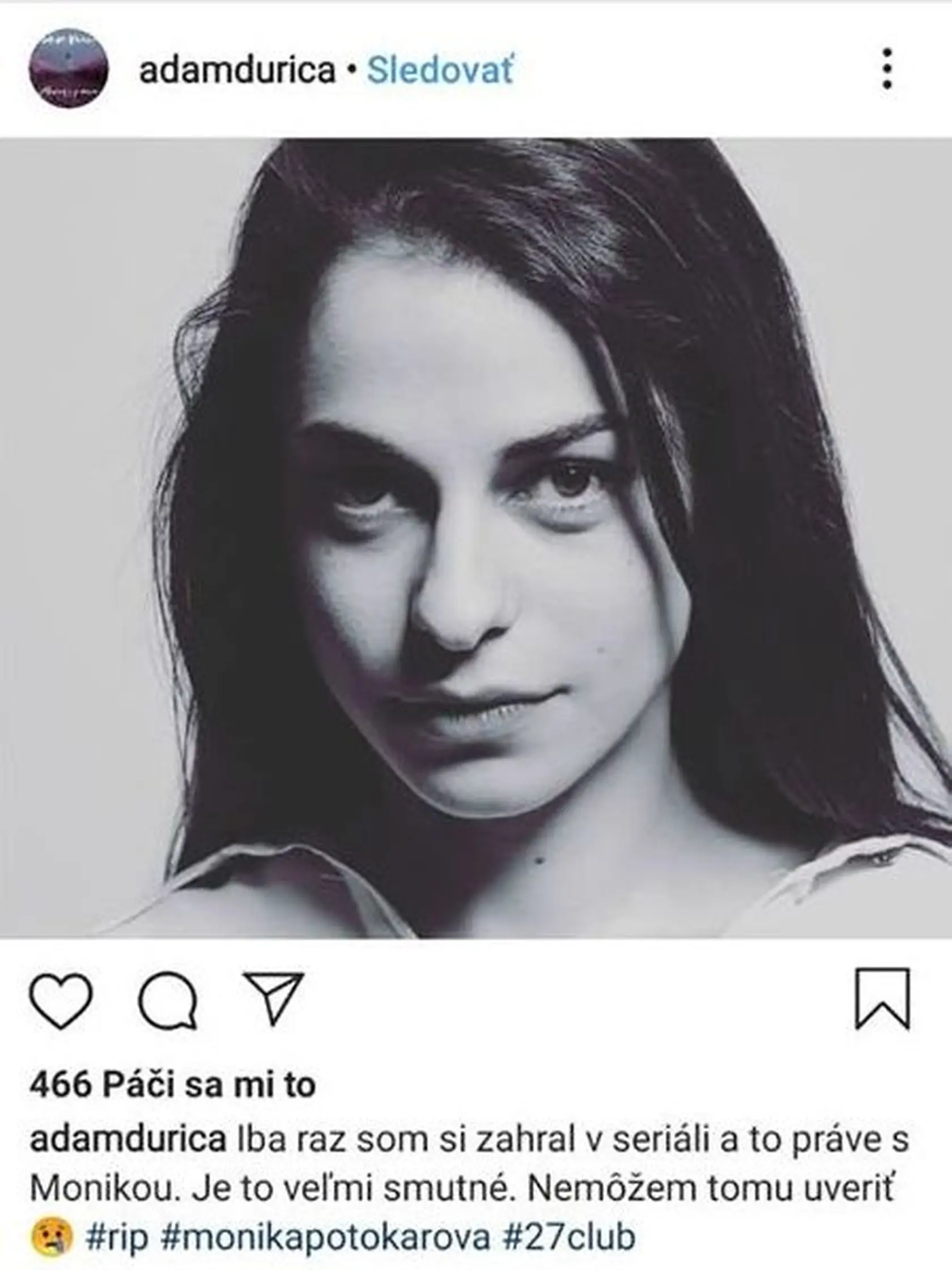 Smrť Moniky šokovala aj speváka Adama Ďuricu.