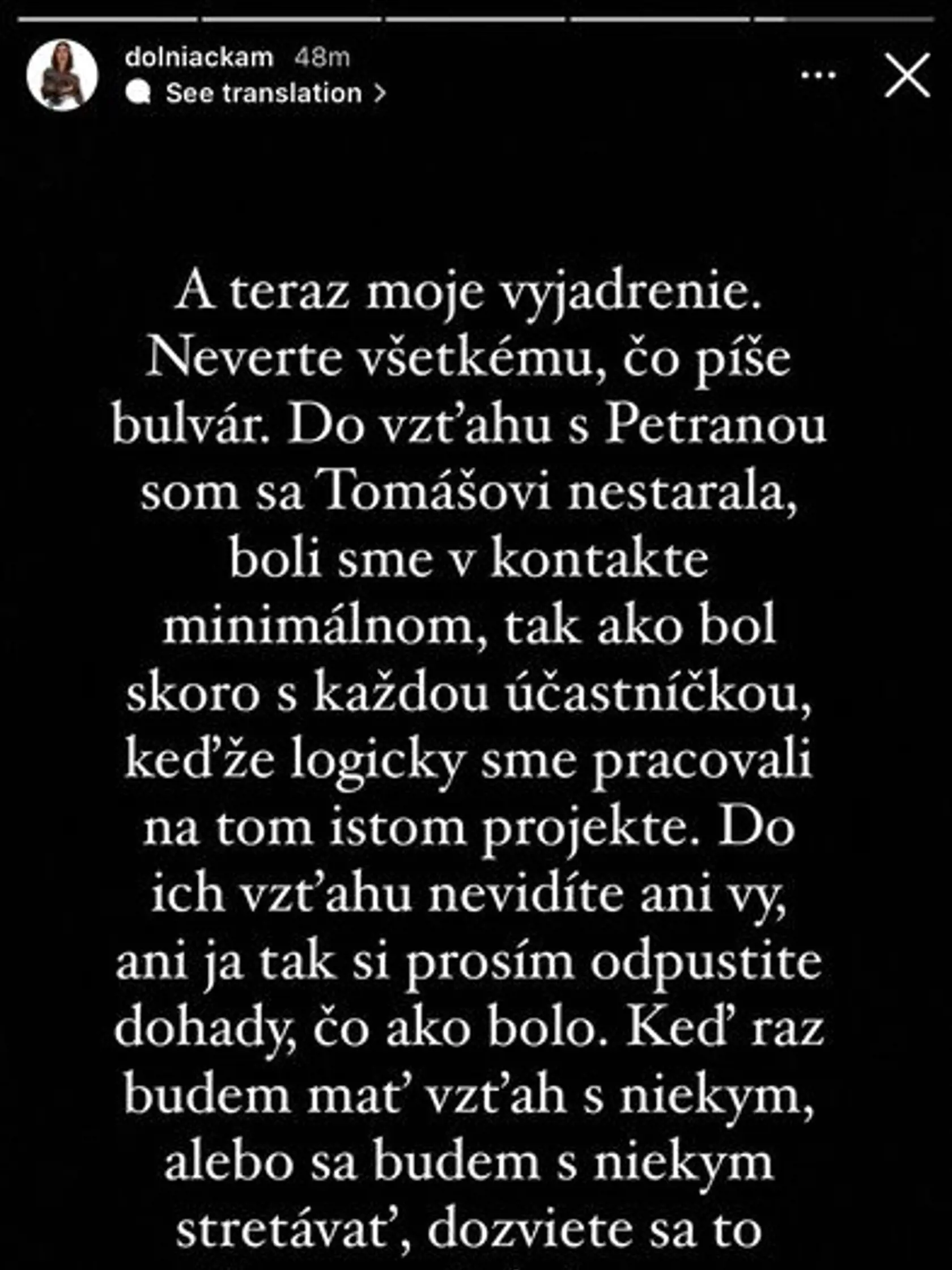 Marcela sa rozhodla prelomiť mlčanie.
